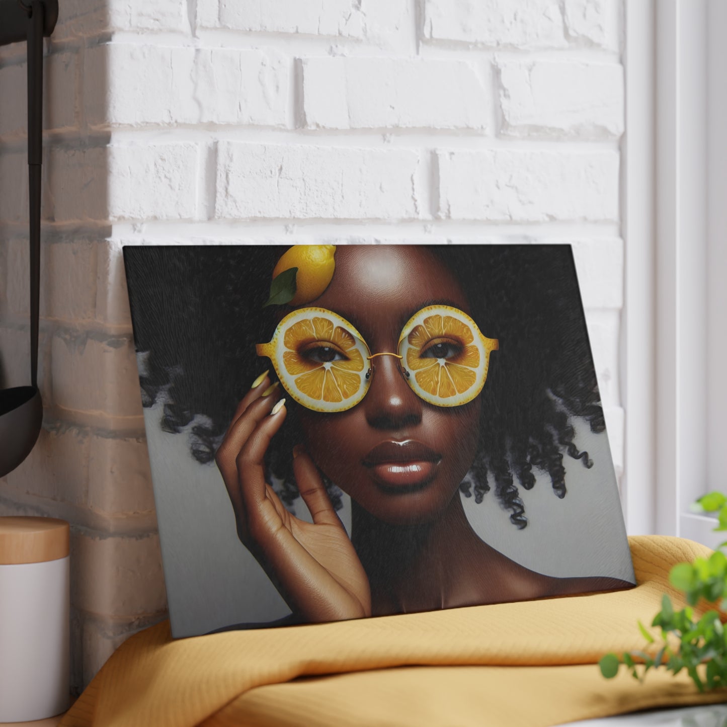 Glass Cutting Board - Velvet's View: The Lemon Delight Collection – 2017