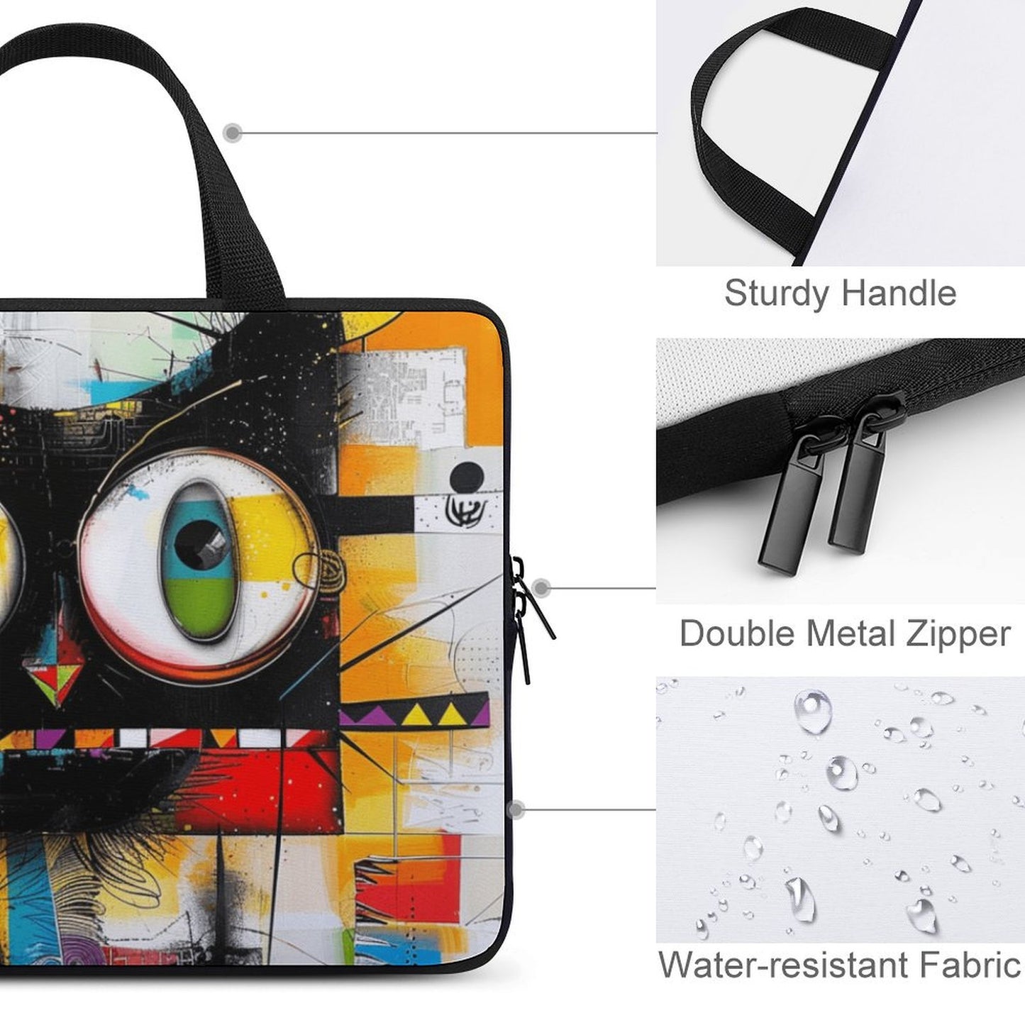 Laptop Bag - Black Girl Art - Velvet’s View: Artistic Laptop Covers Collection (Multiple Sizes) Laptop Bag - 2021