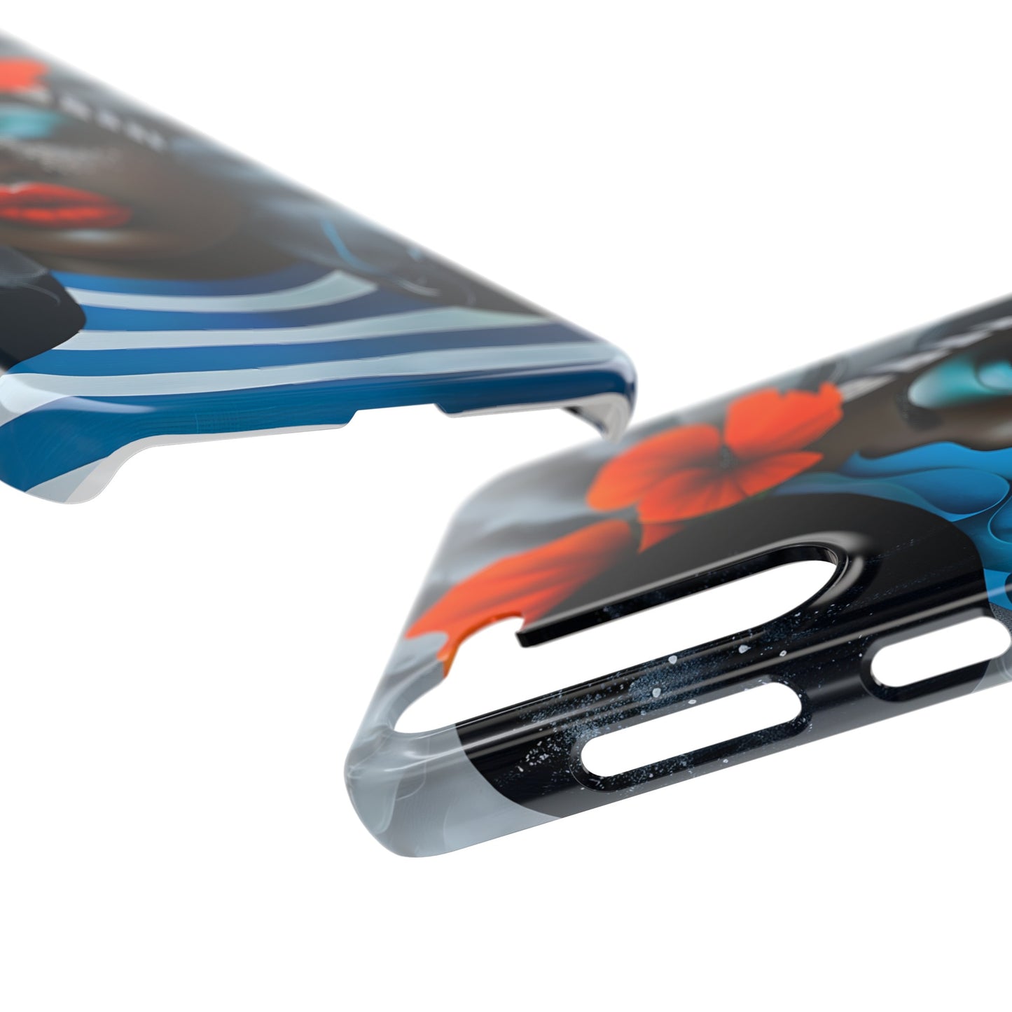 Slim Phone Cases - Black Girl Art - Velvet's View - Ethereal Vibrance
