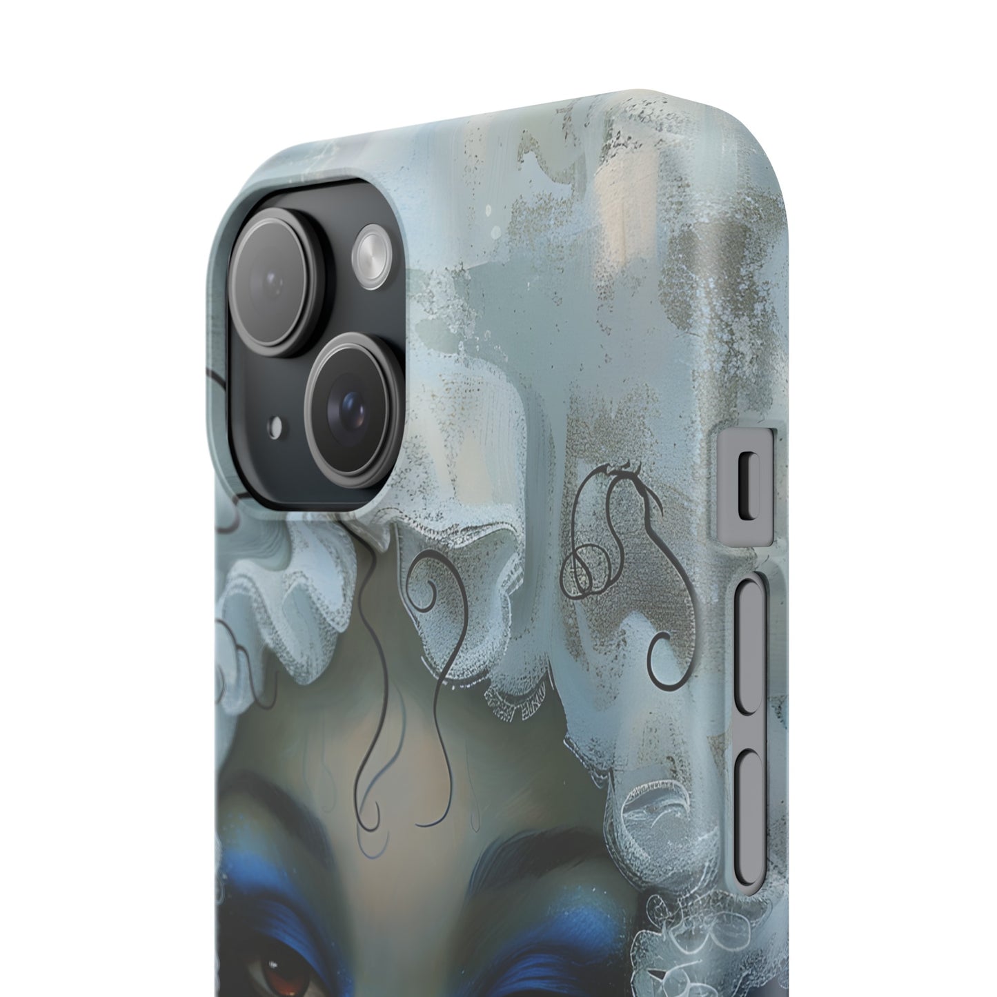 Slim Phone Cases - Black Girl Art - Velvet's View - Ethereal Vibrance