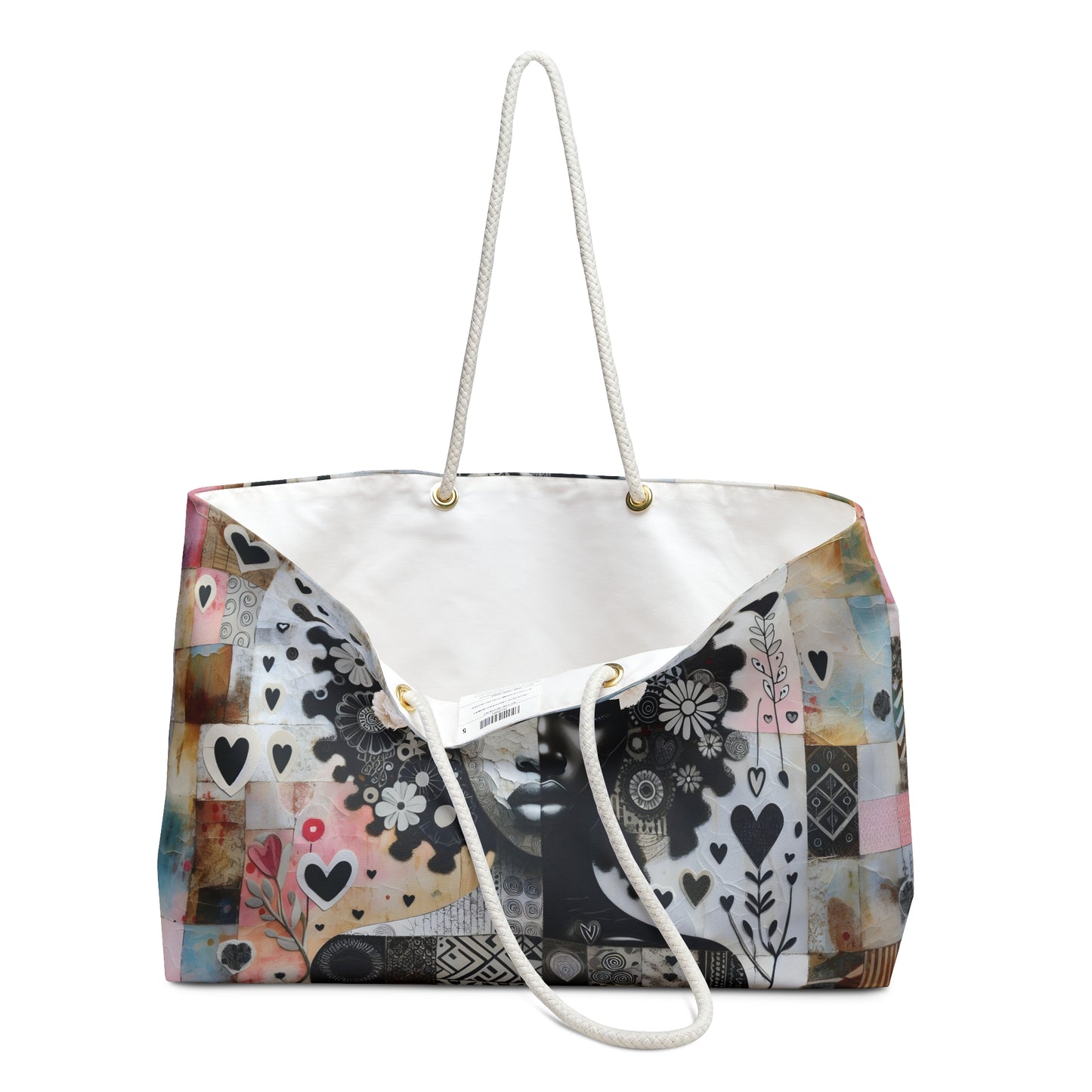 Heartfelt Reflections: Mixed Media Art Collection - Weekender Bag - #2014