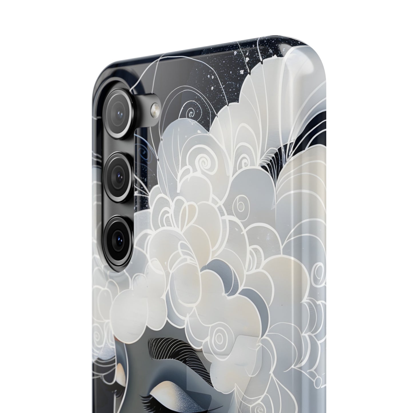 Slim Phone Cases - Black Girl Art - Velvet's View - Ethereal Vibrance