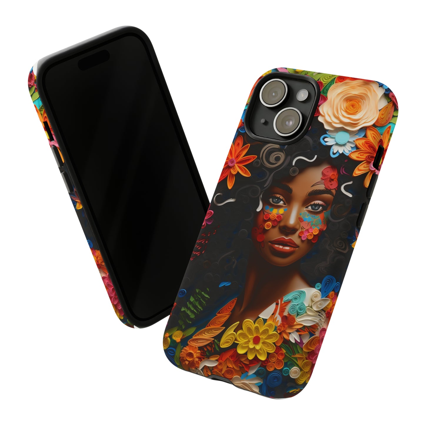 Tough Phone Cases - Black Girl Art - Velvet's