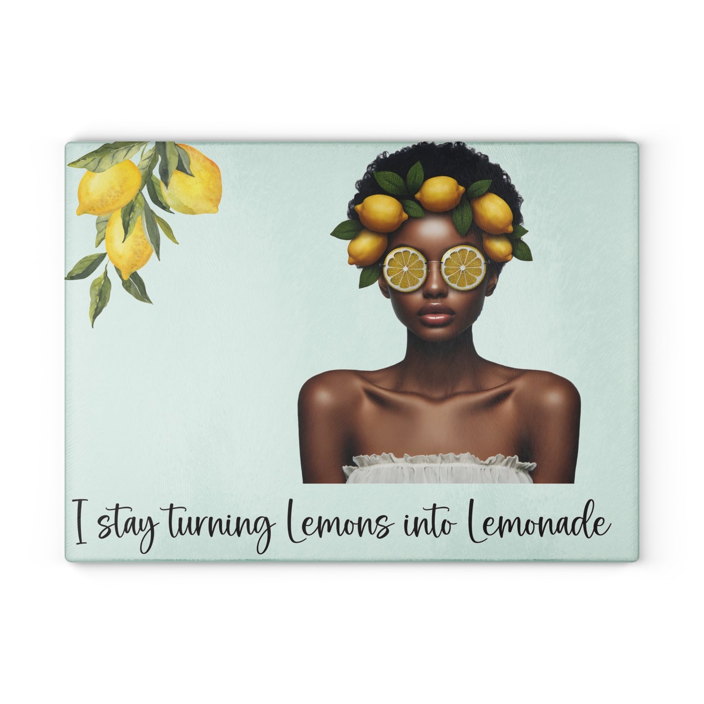 Glass Cutting Board - Velvet's View: The Lemon Delight Collection – 2015