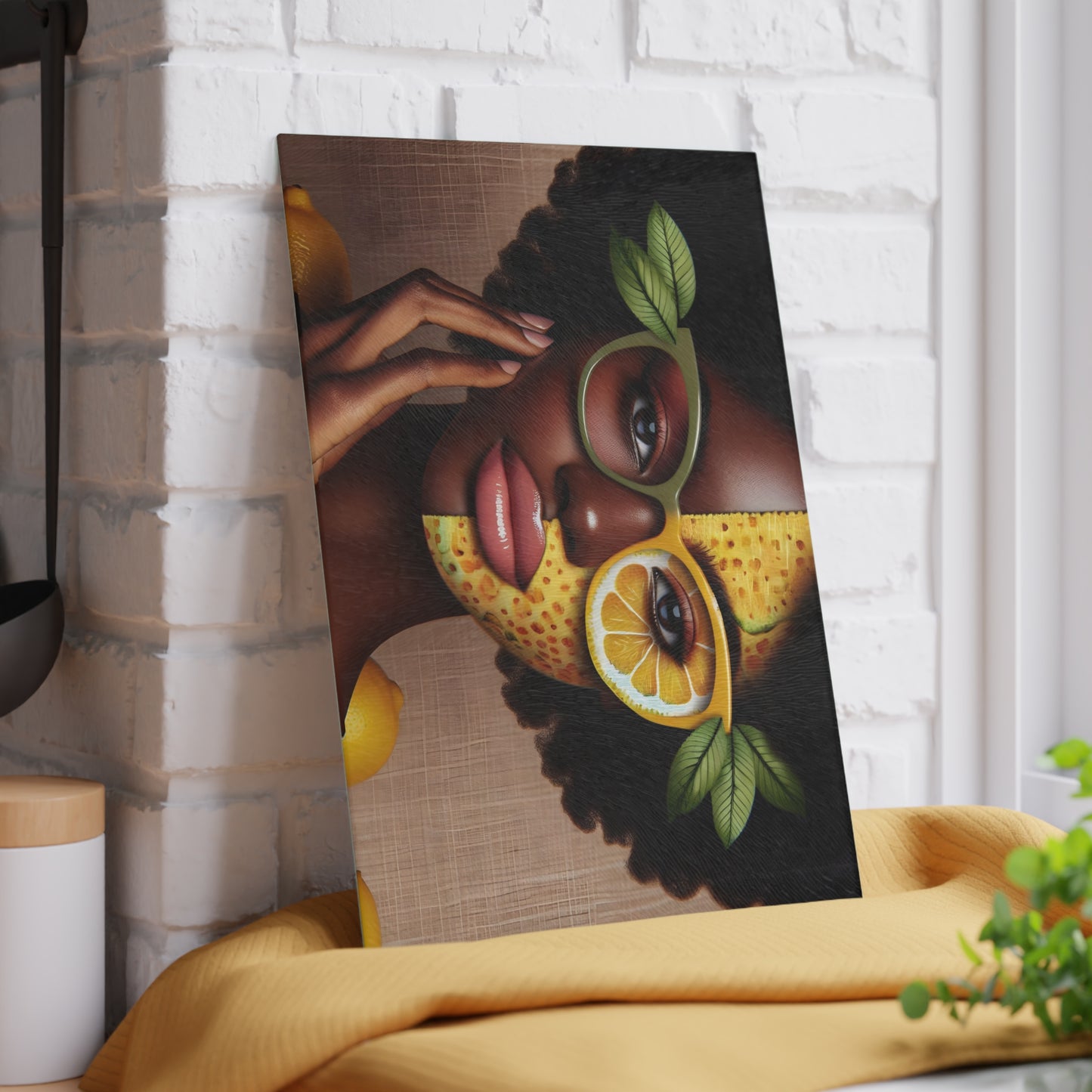 Glass Cutting Board - Velvet's View: The Lemon Delight Collection – 2016