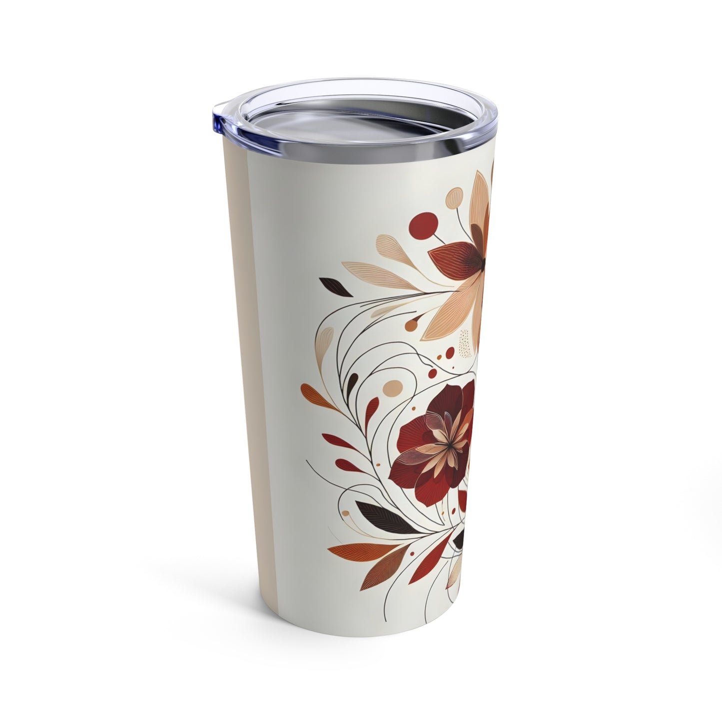 Tumbler 20oz - Black Girl Art - Velvet's View - Floral Whispers 606