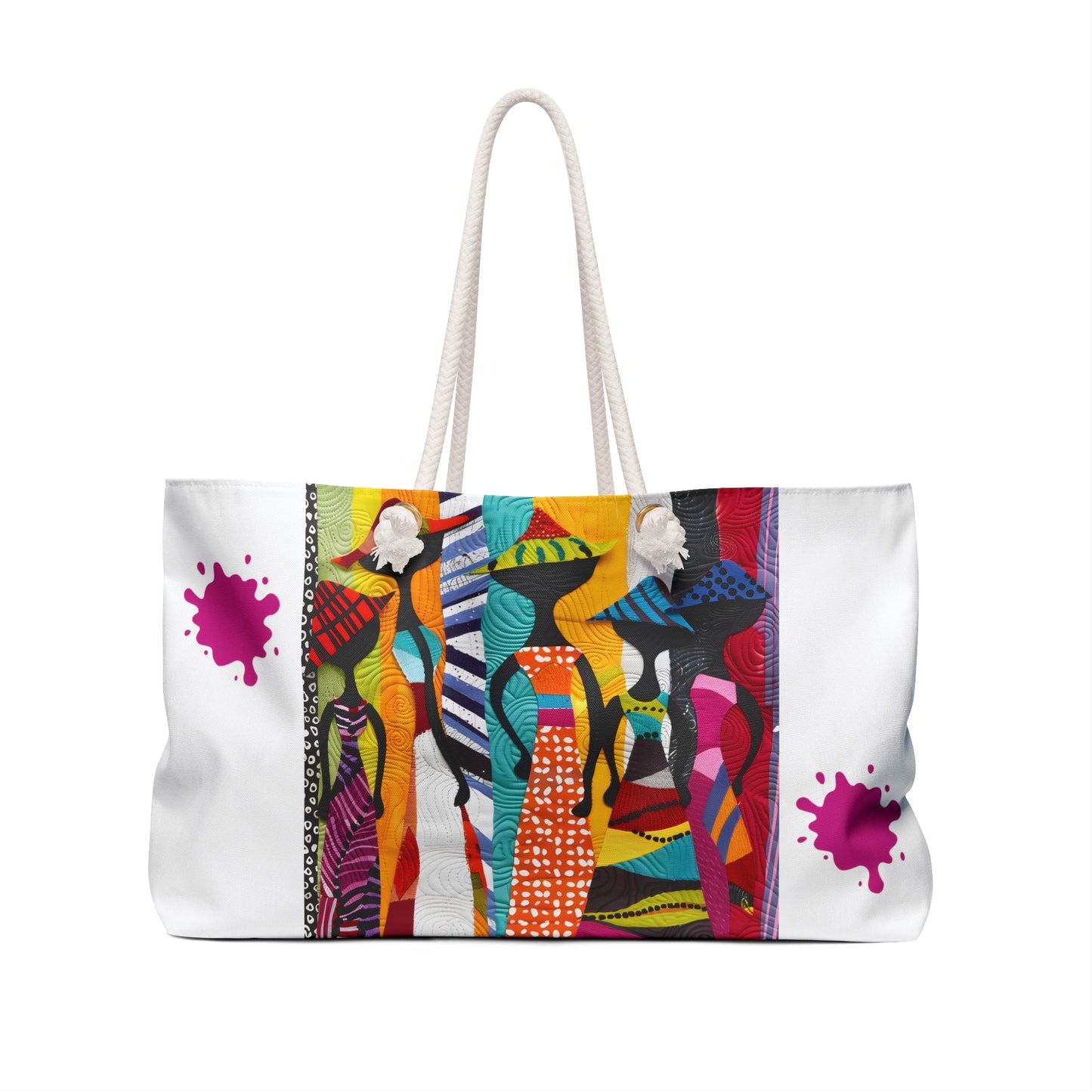 Weekender Bag - Afro Chic: A Celebration of Vibrant Elegance - #2014