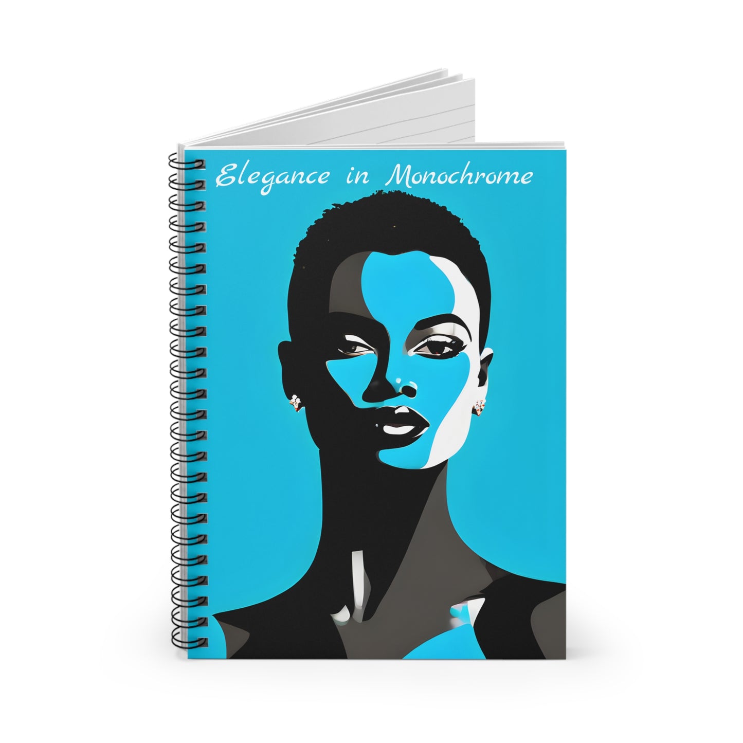Elegance in Monochrome - Spiral Notebook - Ruled Line