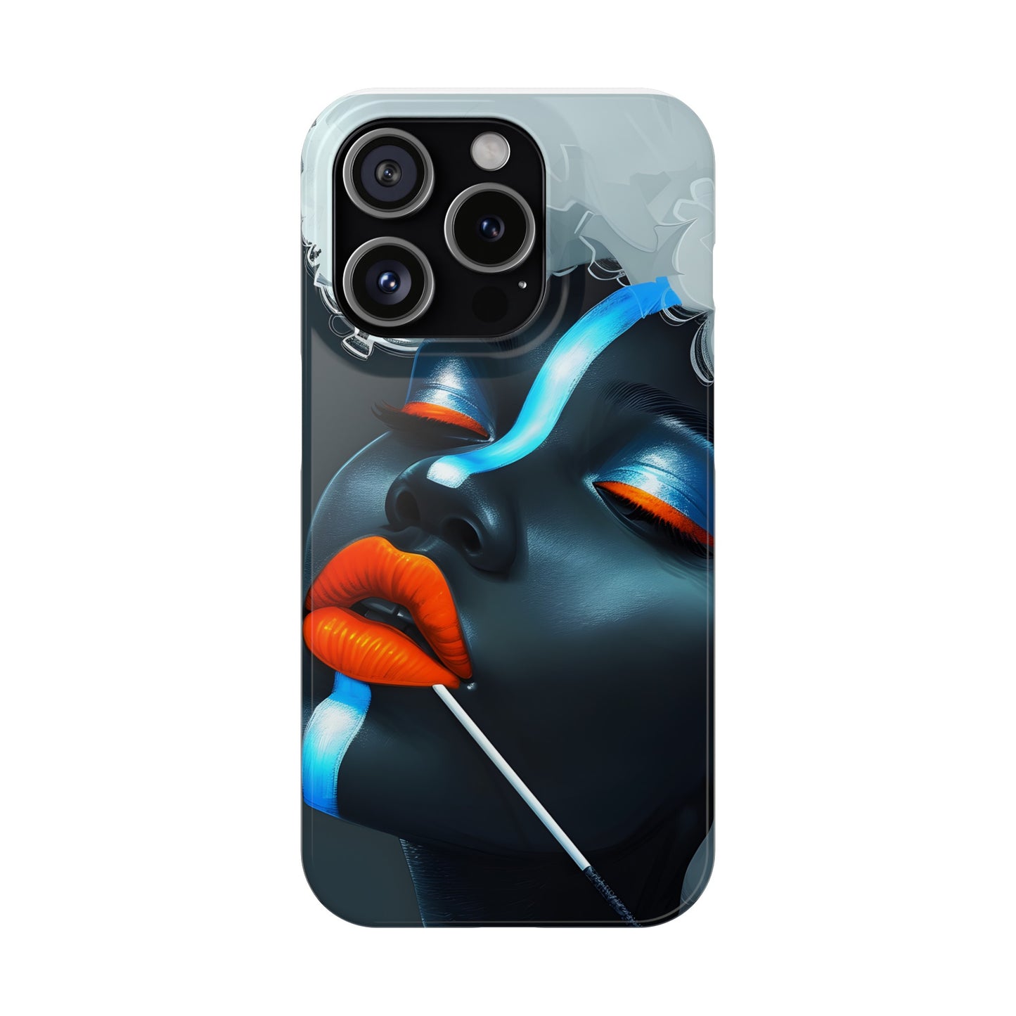 Slim Phone Cases - Black Girl Art - Velvet's View - Ethereal Vibrance