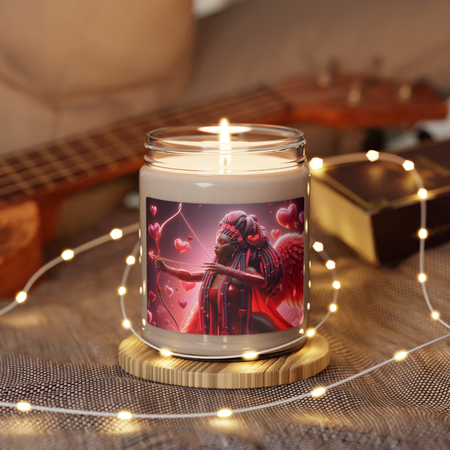 Scented Soy Candle - Black Girl Art - Velvet's View - 9oz