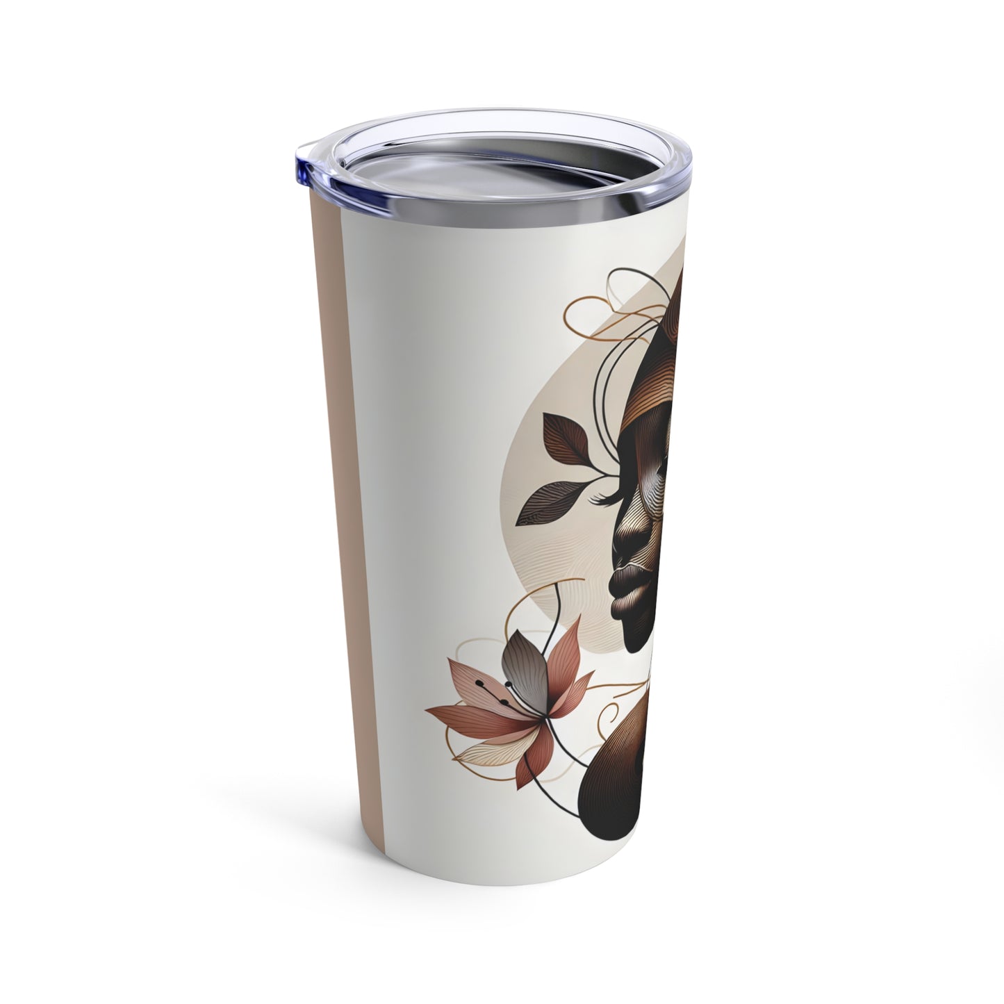 Tumbler 20oz - Black Girl Art - Velvet's View - Floral Whispers 601