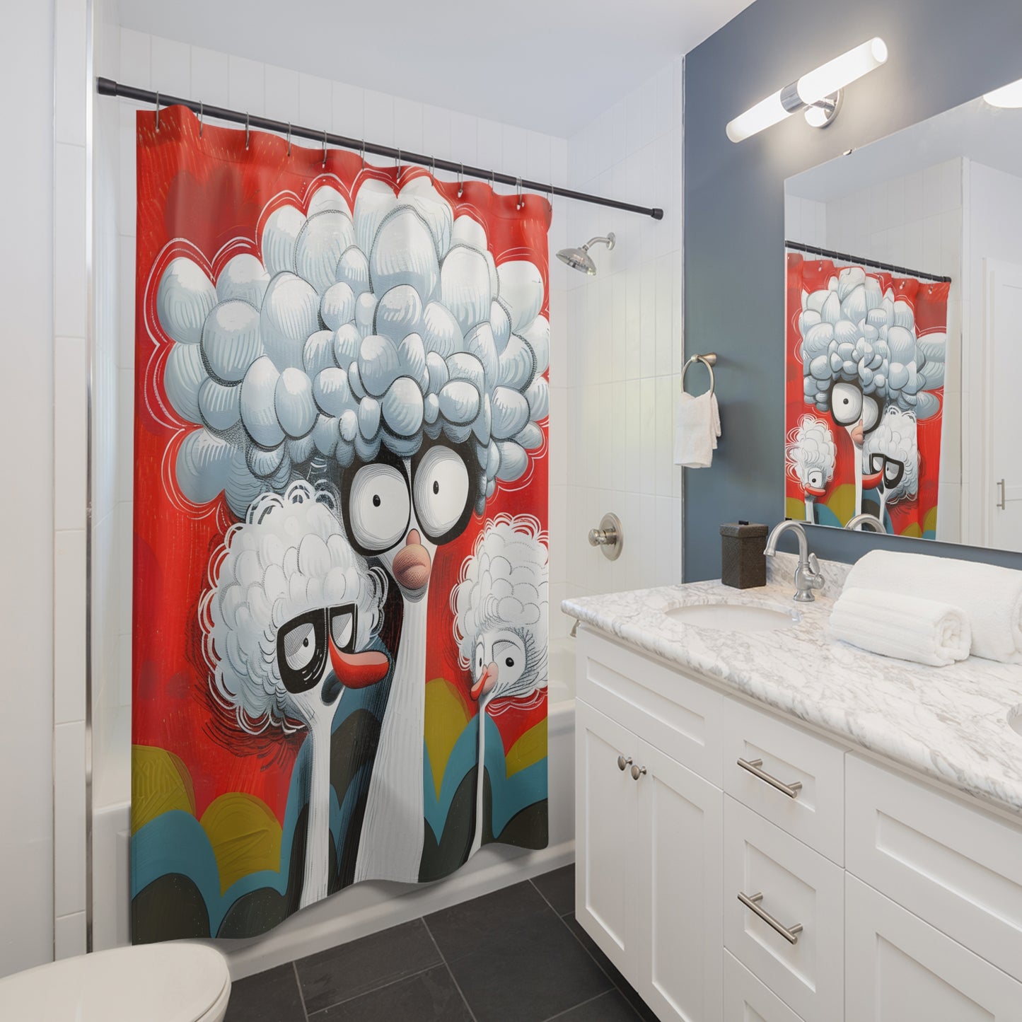 Whimsical Wonders: Towel and Shower Curtain Collection - Shower Curtains - #2014
