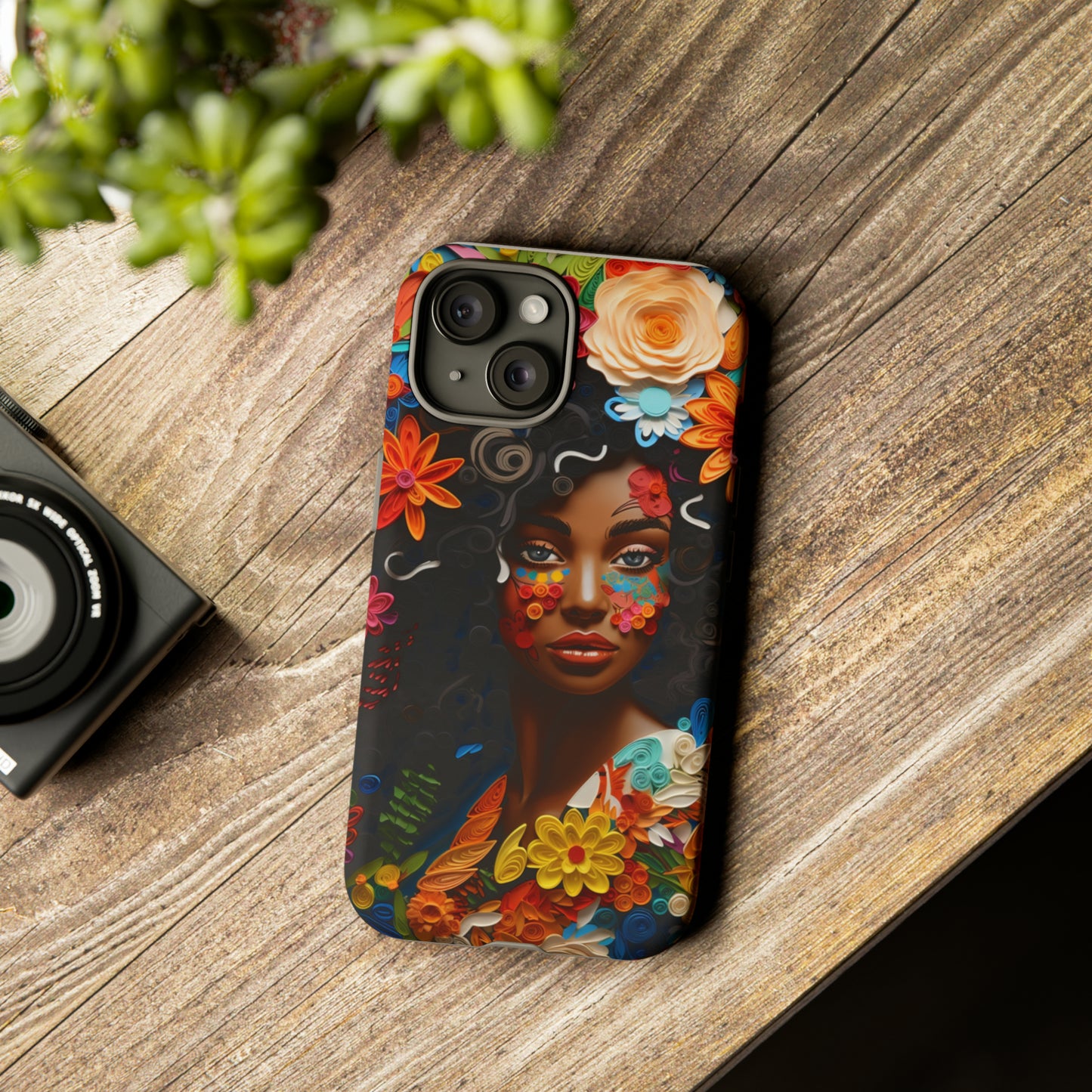 Tough Phone Cases - Black Girl Art - Velvet's