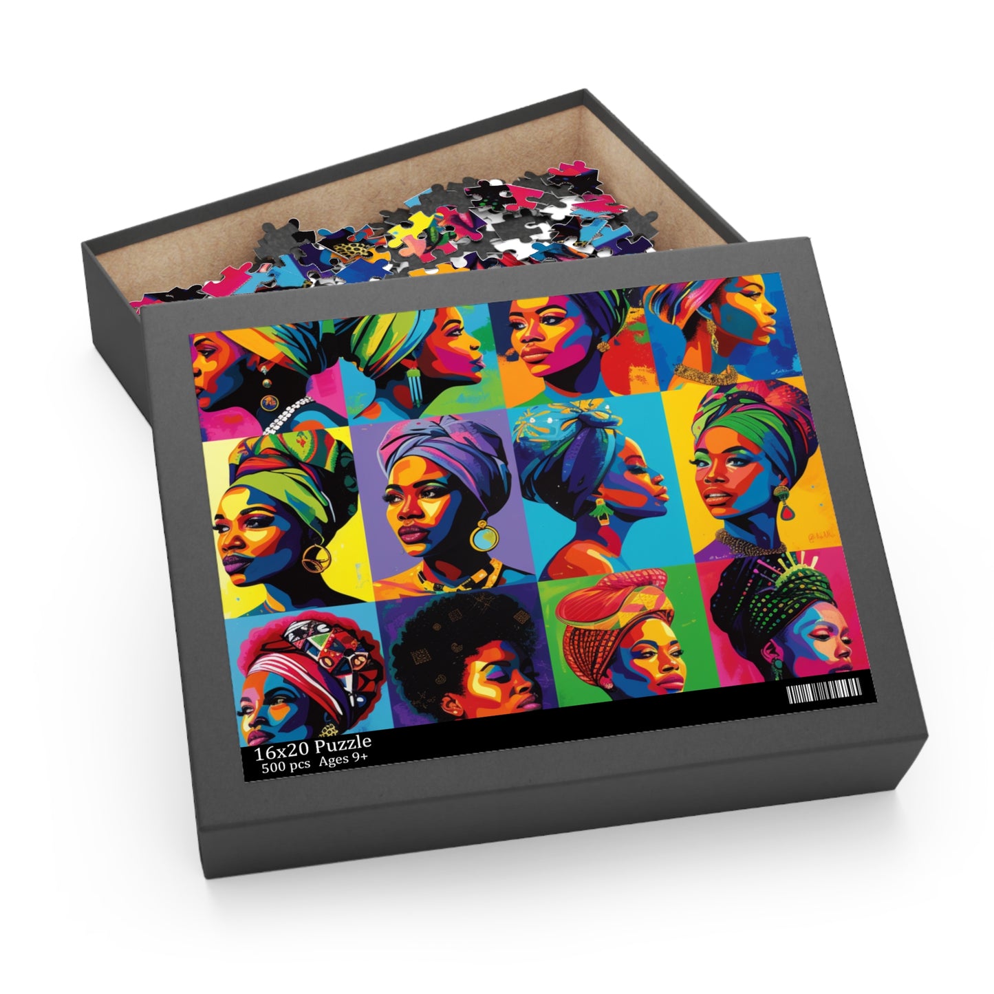 Puzzle - Black Girl Art - Velvet's View - (120, 252, 500-Piece)