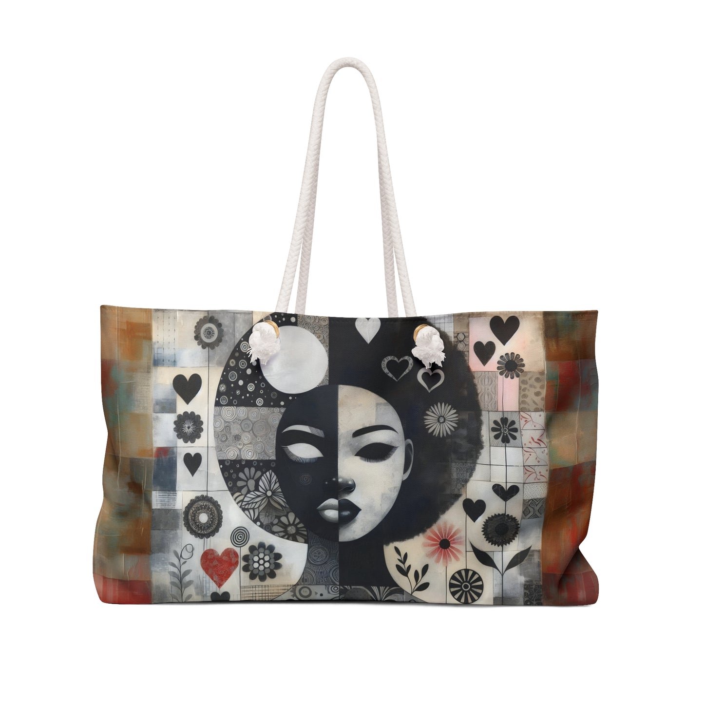 Heartfelt Reflections: Mixed Media Art Collection - Weekender Bag - #2016
