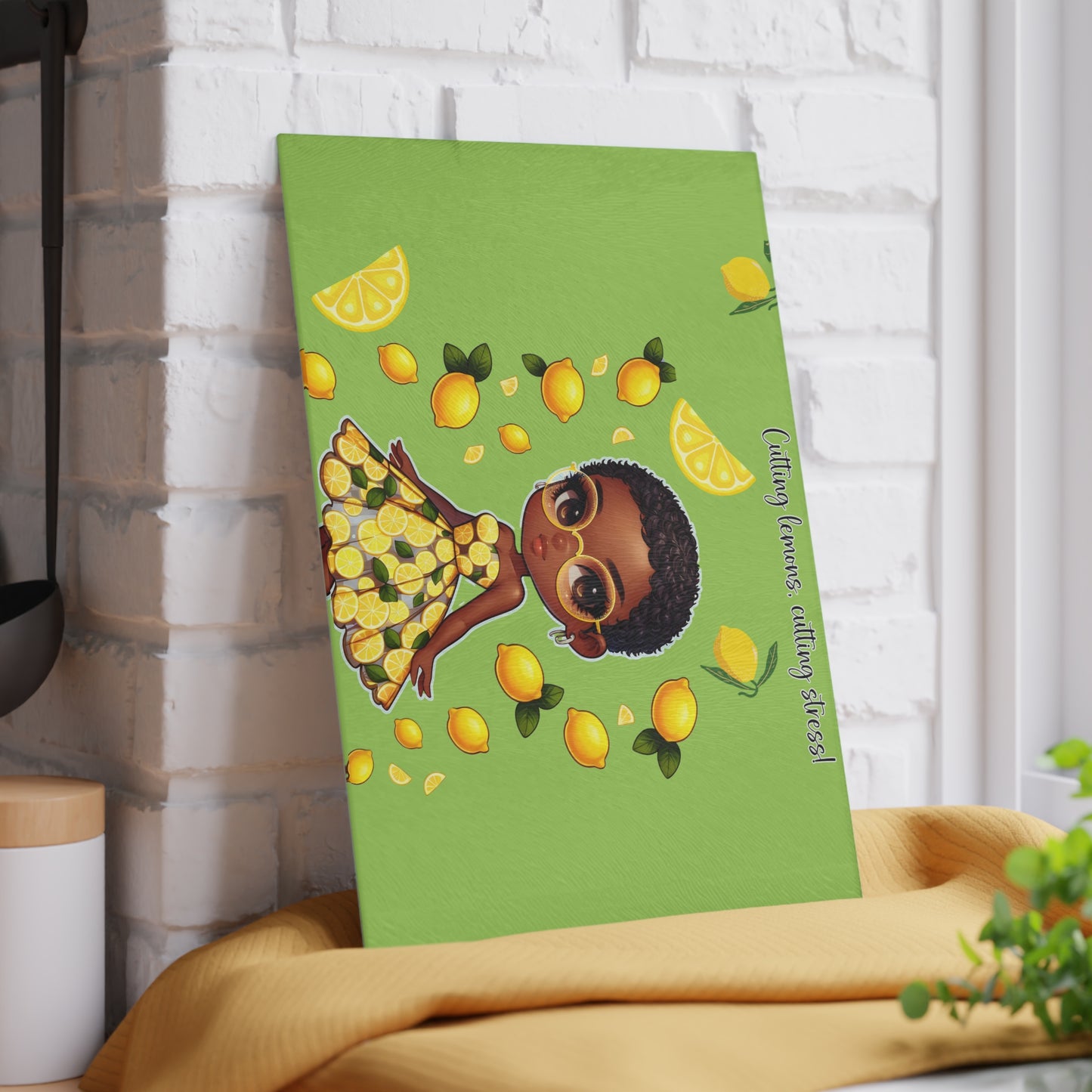 Glass Cutting Board - Velvet's View: The Lemon Delight Collection – 2014