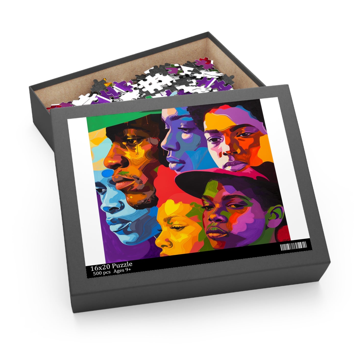 Puzzle - Black Girl Art - Velvet's View - (120, 252, 500-Piece)