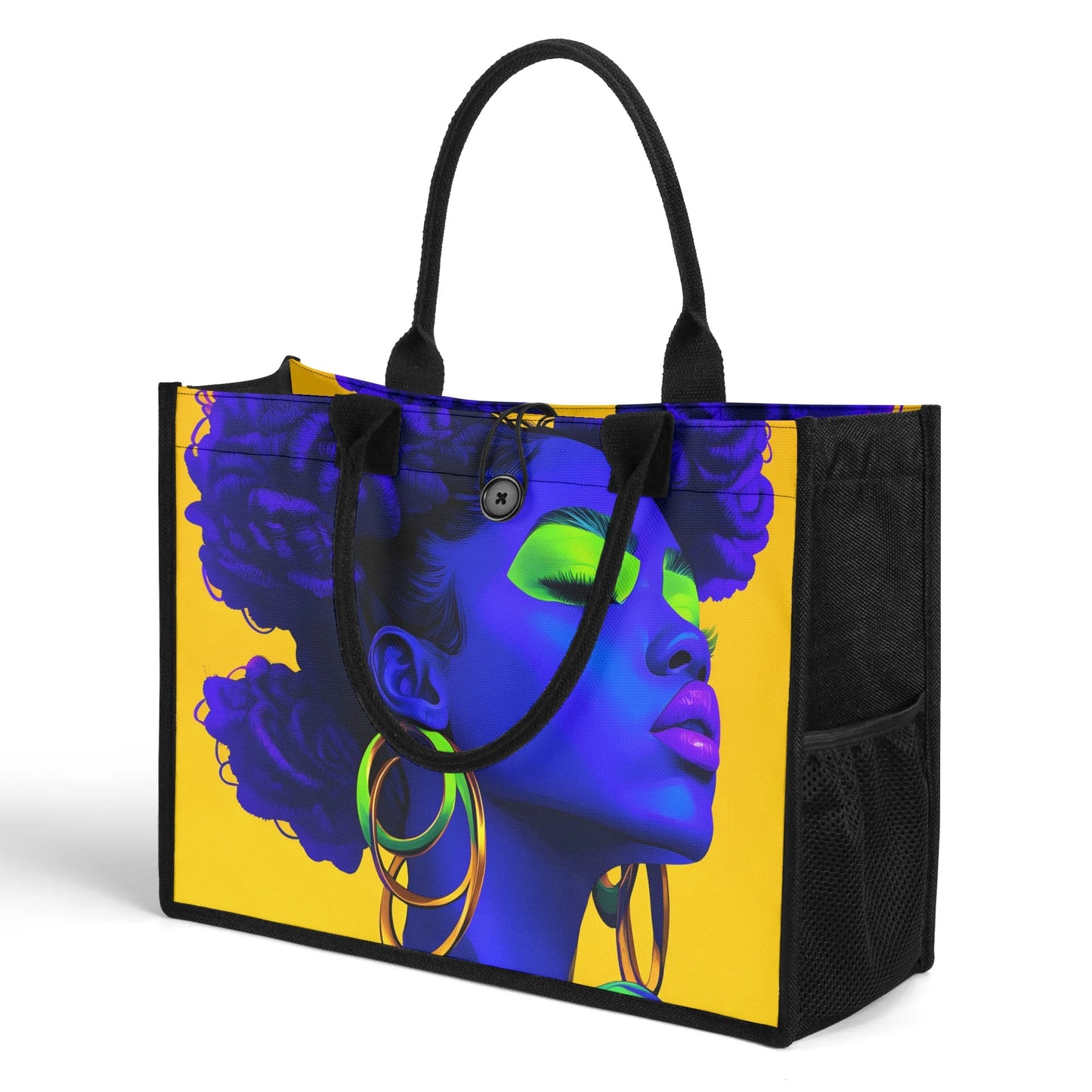 Vivid Visions: The Essence of Afro-Modernism Collection - Premium All-Over Print Canvas Tote Bag(3 layers)- #2011