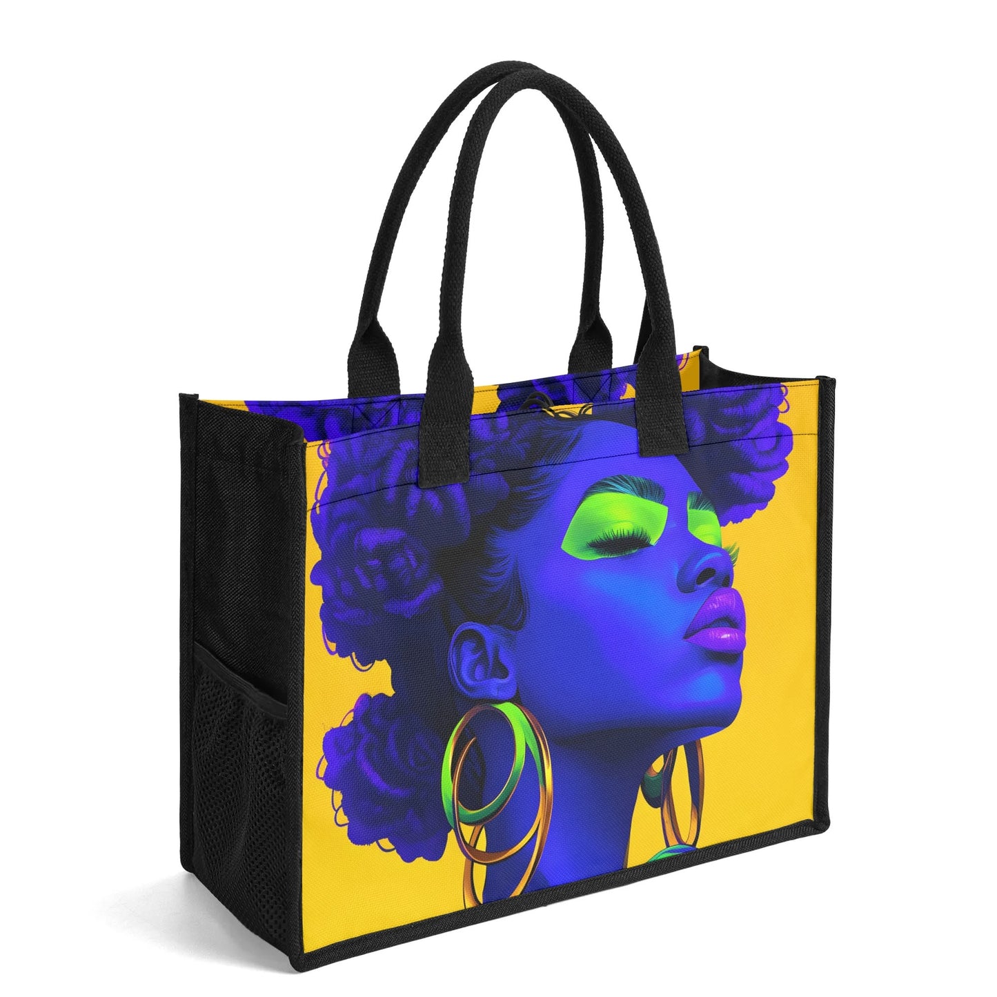 Vivid Visions: The Essence of Afro-Modernism Collection - Premium All-Over Print Canvas Tote Bag(3 layers)- #2011