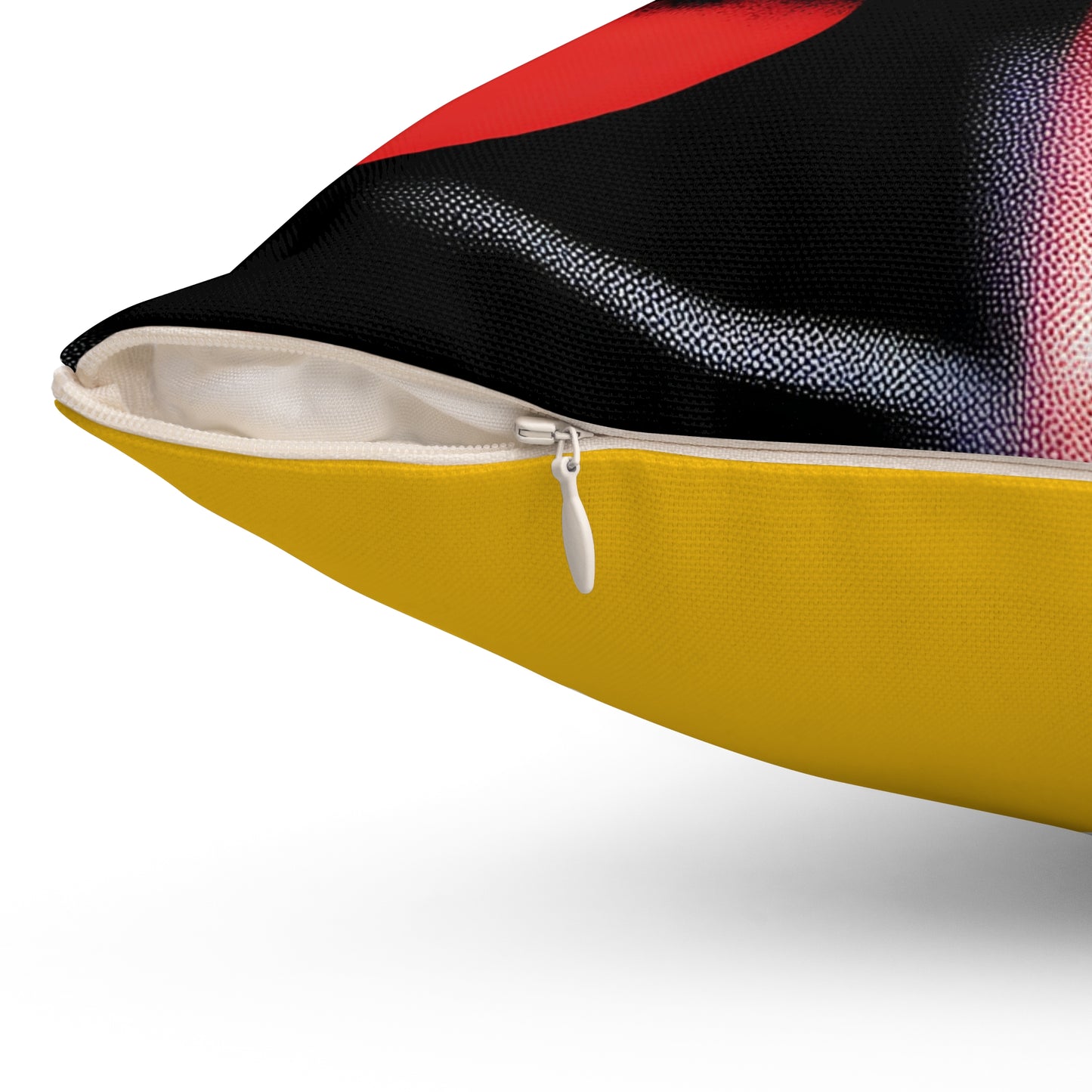 Spun Polyester Square Pillow - Black Girl Art - Velvet's View - Vibrant Visions Collection