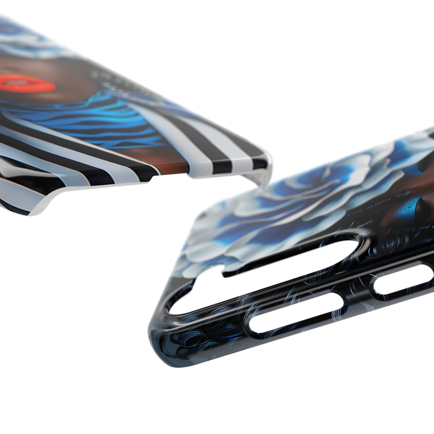 Slim Phone Cases - Black Girl Art - Velvet's View - Ethereal Vibrance