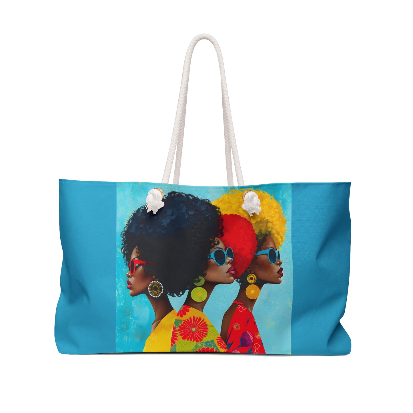 Weekender Bag - Afro Chic: A Celebration of Vibrant Elegance - #2011