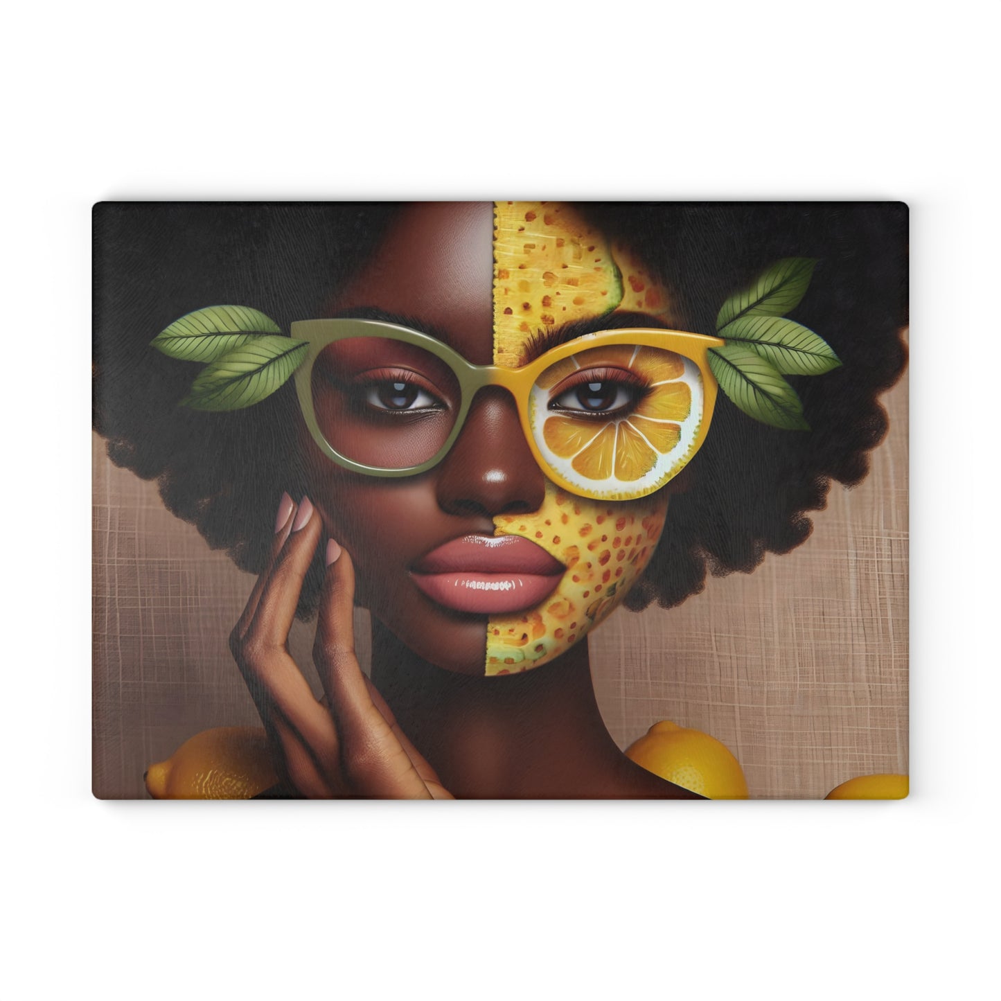 Glass Cutting Board - Velvet's View: The Lemon Delight Collection – 2016