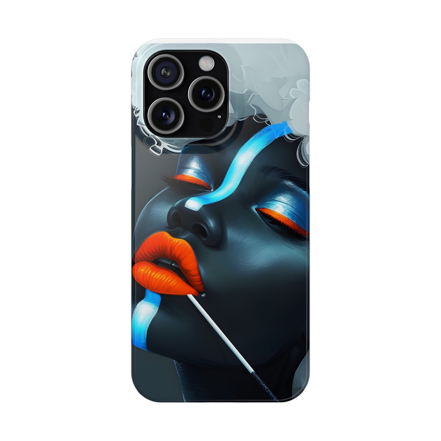 Slim Phone Cases - Black Girl Art - Velvet's View - Ethereal Vibrance