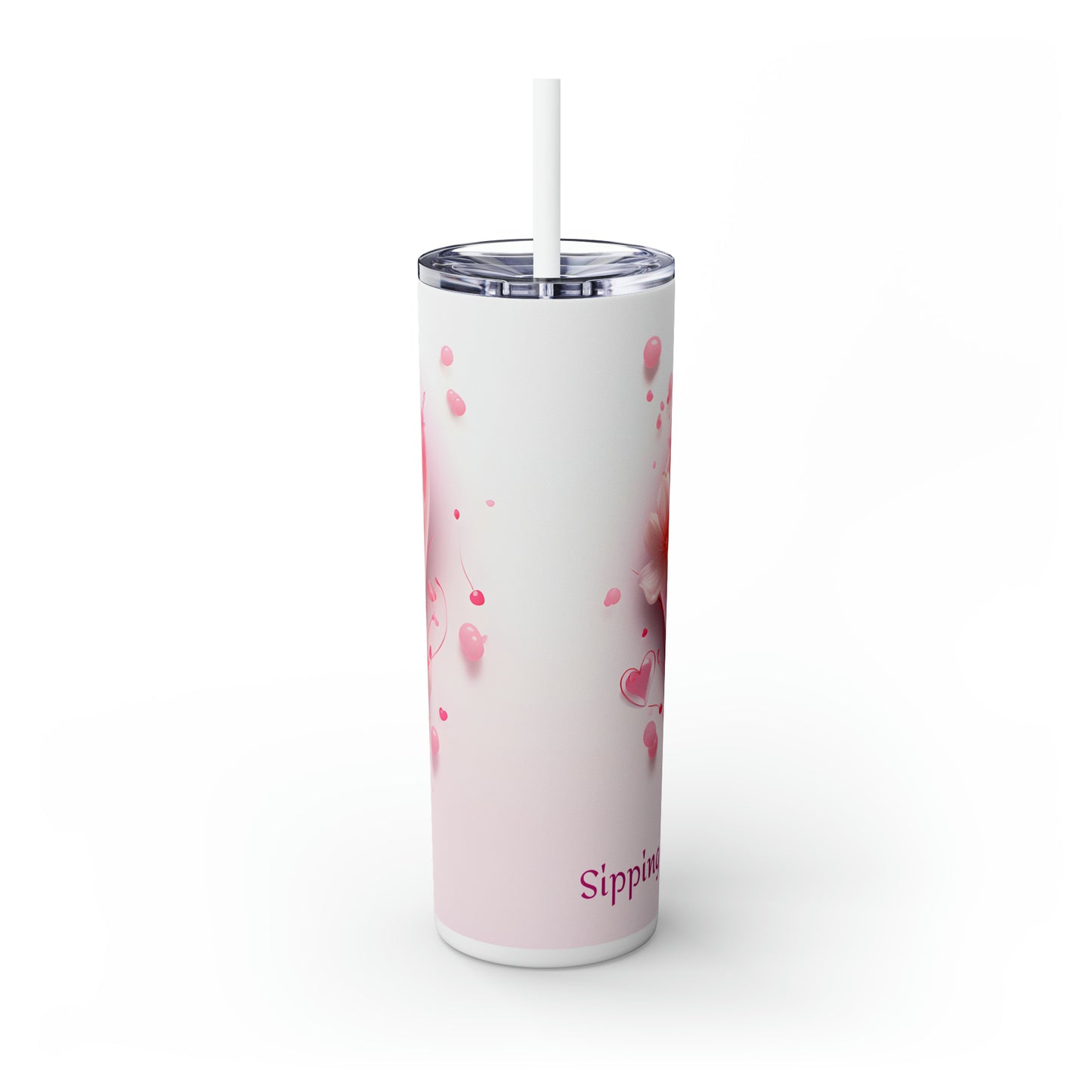 Skinny Tumbler with Straw, 20oz