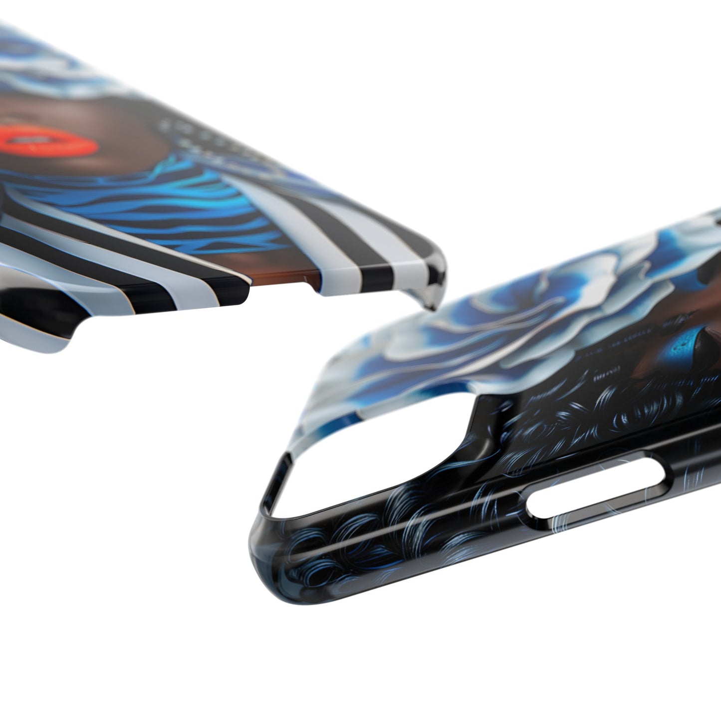 Slim Phone Cases - Black Girl Art - Velvet's View - Ethereal Vibrance
