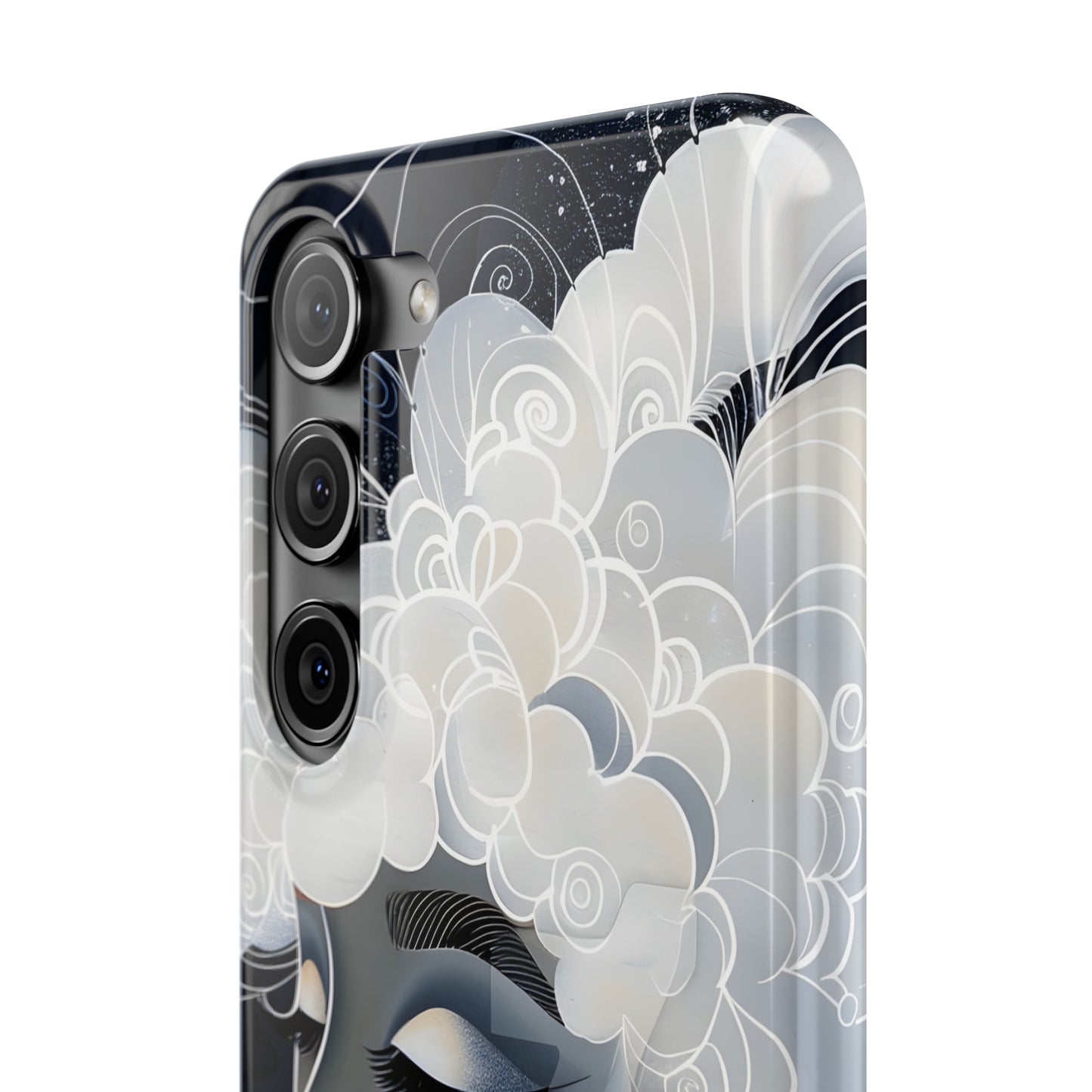 Slim Phone Cases - Black Girl Art - Velvet's View - Ethereal Vibrance