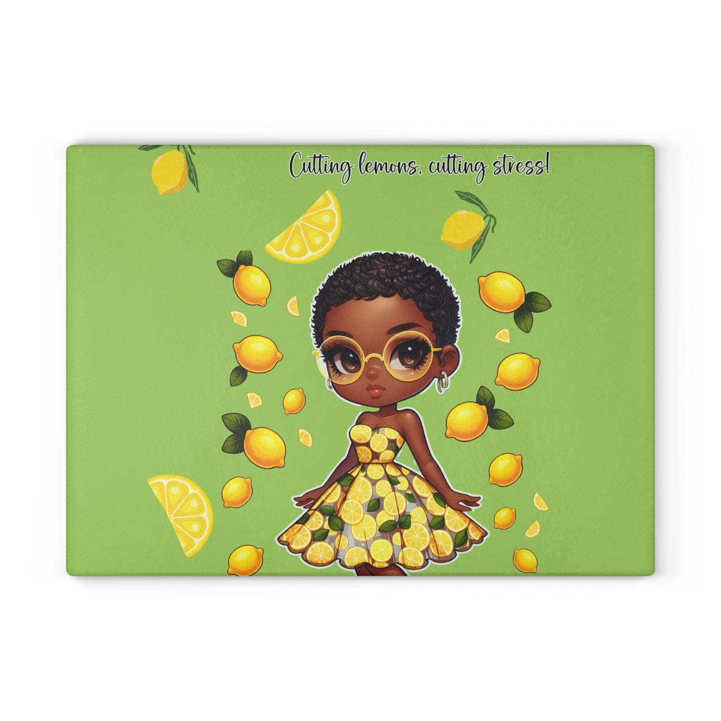 Glass Cutting Board - Velvet's View: The Lemon Delight Collection – 2014
