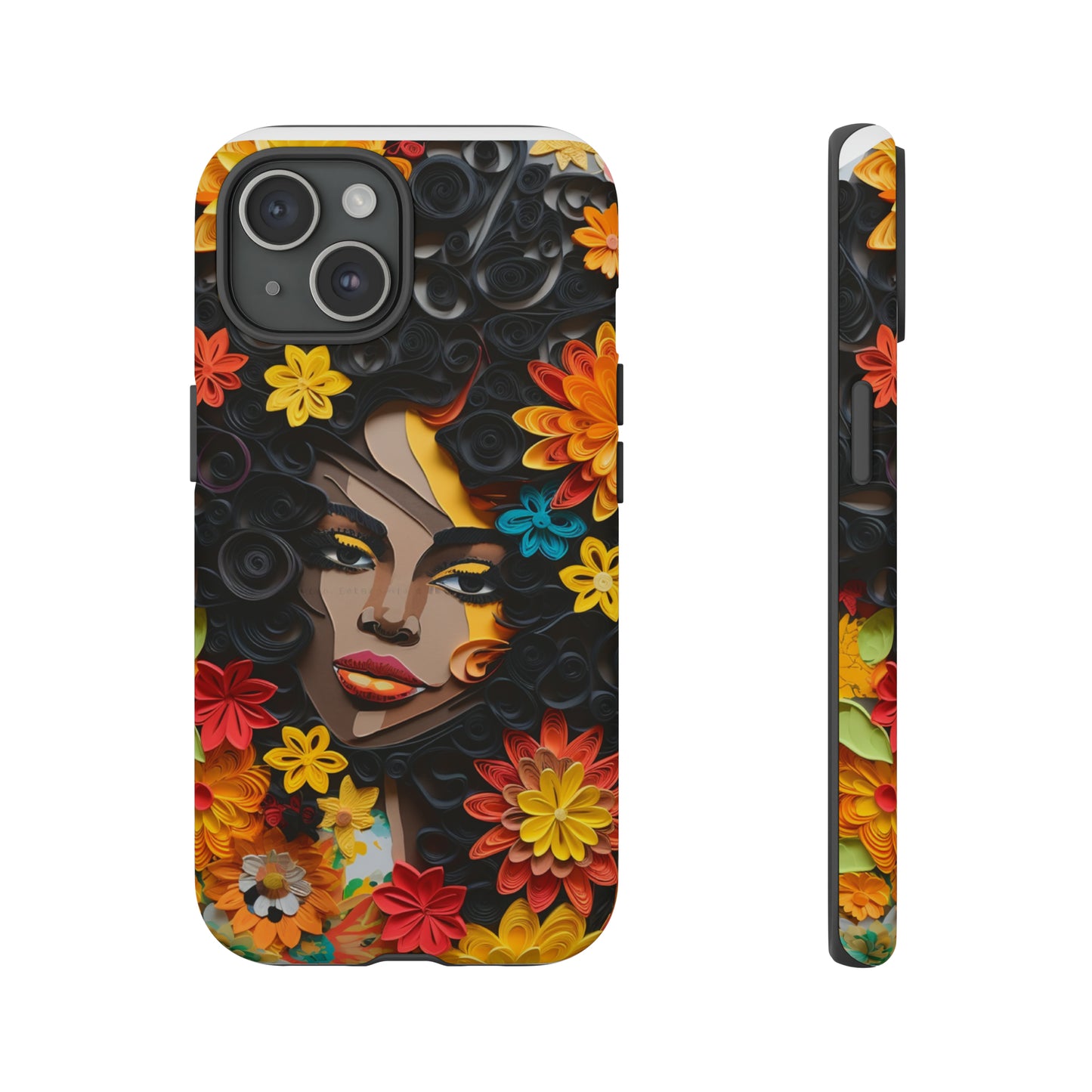 Tough Phone Cases - Black Girl Art - Velvet's View