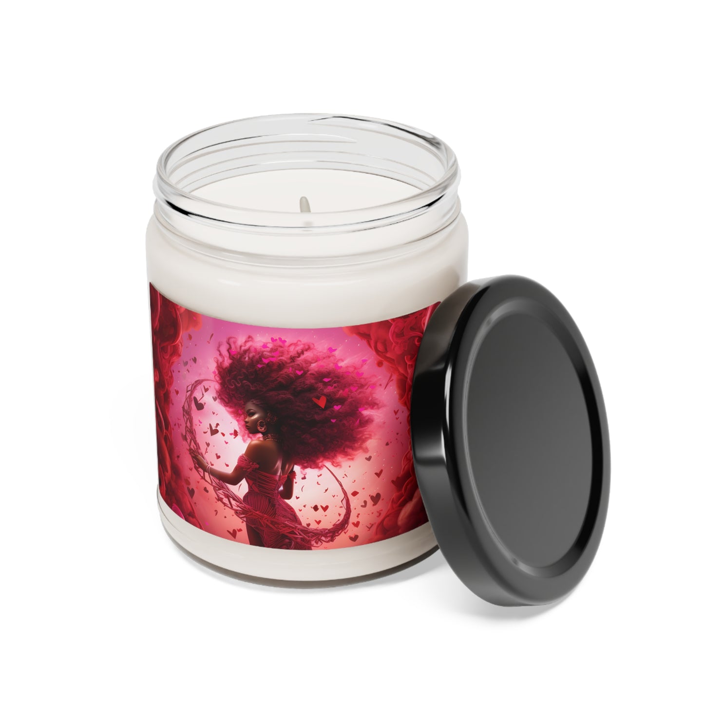 Scented Soy Candle - Black Girl Art - Velvet's View - 9oz