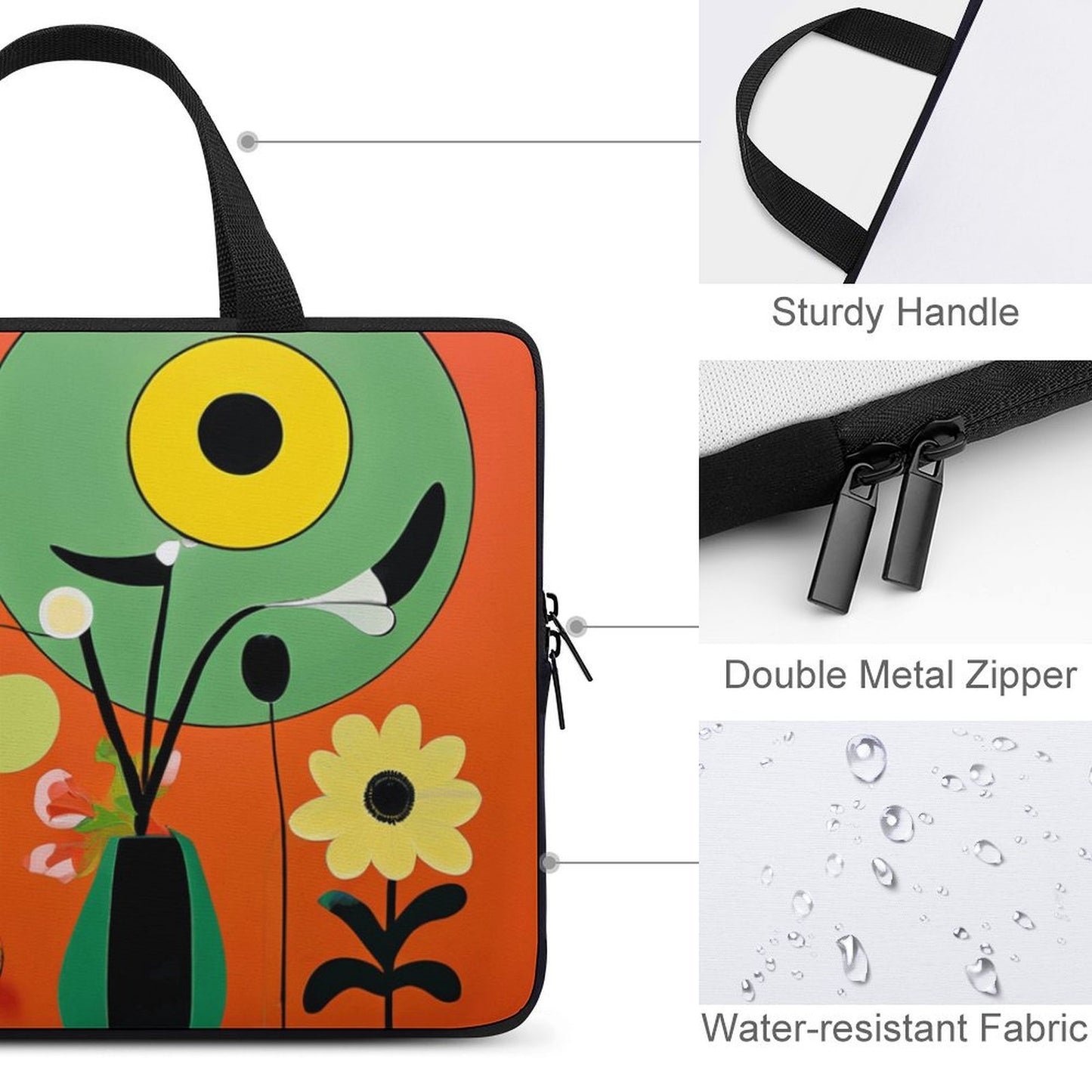 Laptop Bag - Black Girl Art - Velvet’s View - Artistic Laptop Covers Collection - Laptop Bag (Multiple Sizes) #2050