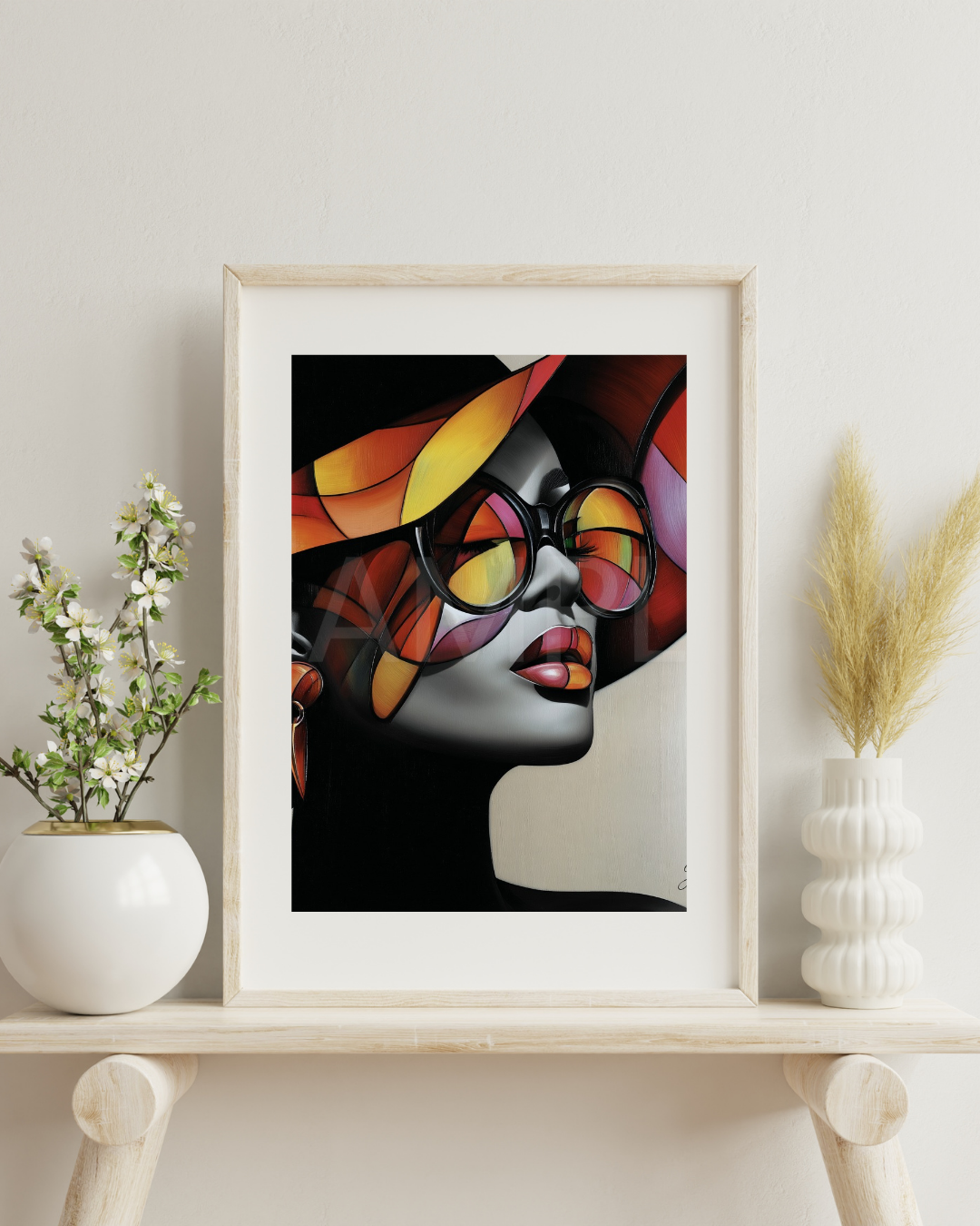 Sunlit Sirens: Bold Black Beauty in Abstract Shades by Velvet’s View - 21745118