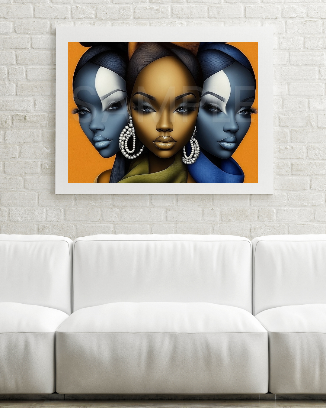 Ethereal Essence: Stunning Black Girl Art Prints for Empowerment and Elegance 1009