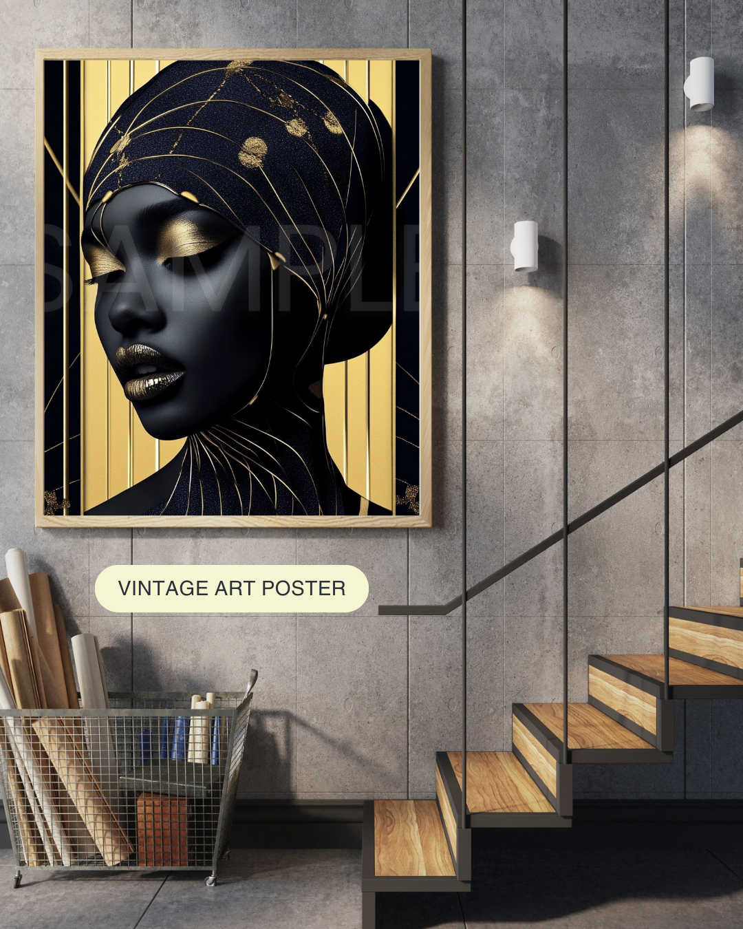 Ethereal Noir: The Divine Essence of Black Beauty - 1615326