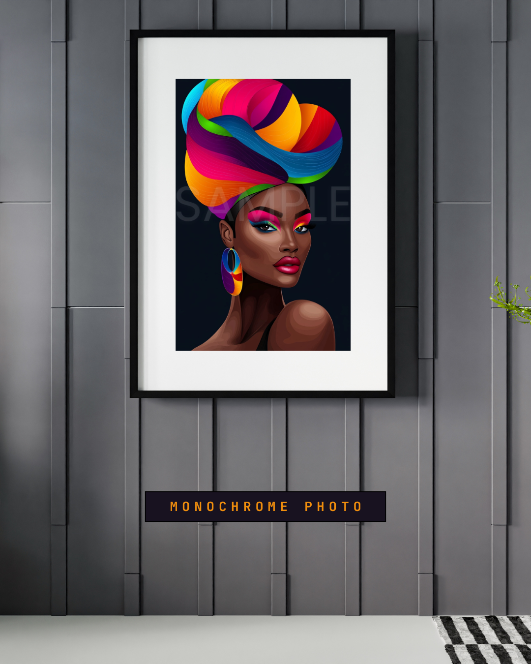 Bold African American Woman Digital Art – Afrocentric Wall Prints by Velvet’s View - 2hnum169