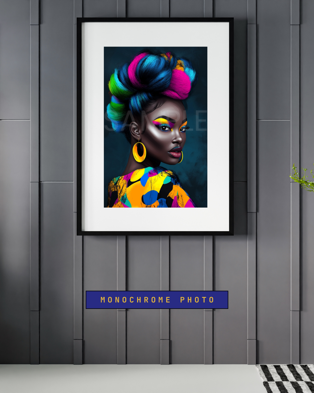Bold African American Woman Digital Art – Afrocentric Wall Prints by Velvet’s View -512222398
