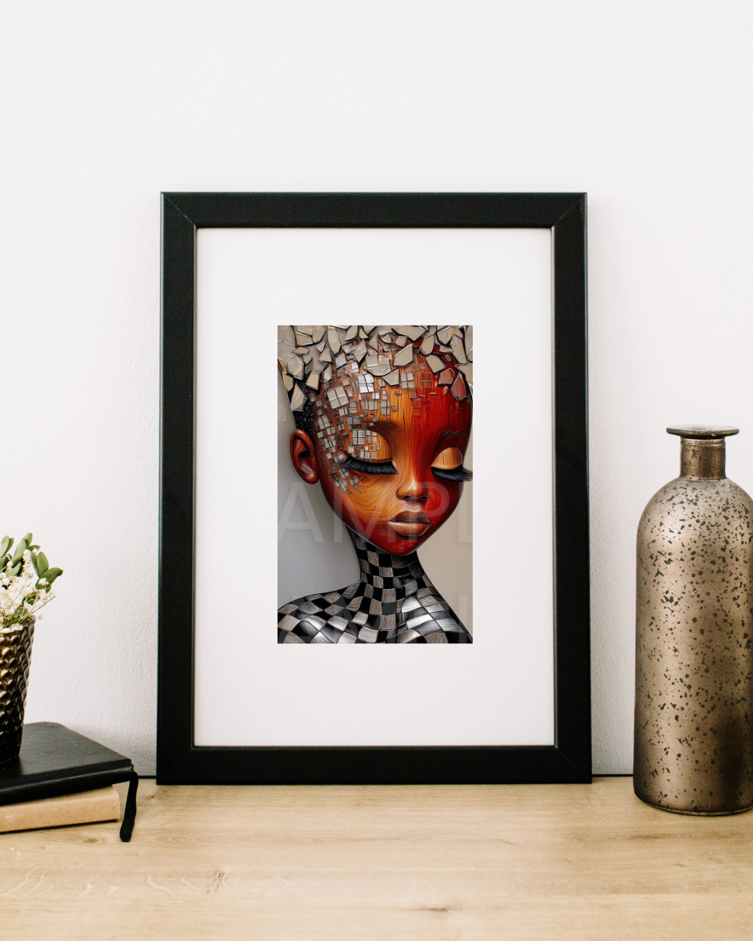 Crowned in Innocence: Afro Surreal Wooden-Inspired Kids Portraits – Velvet’s View Exclusive Digital Art Collection - 2589N8