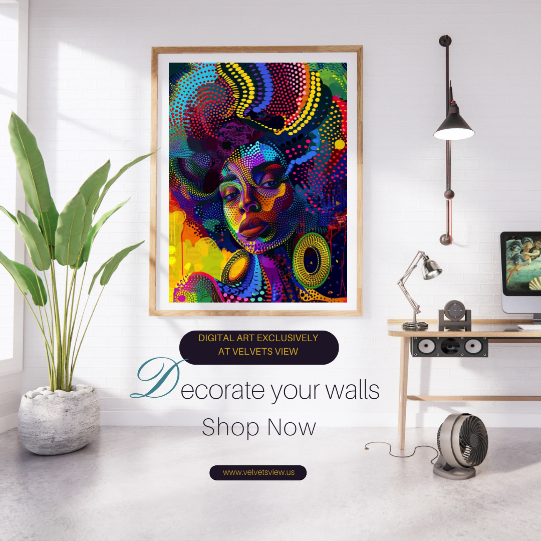 Black Girl Art - Velvets View Digital Art - Radiant Glows - The Neon Reverie Collection 325