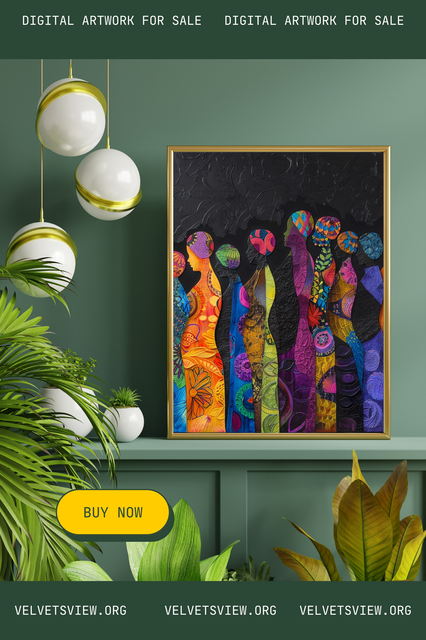 Digital Art - Vibrant Rhythms: The Essence of African Splendor - #2011