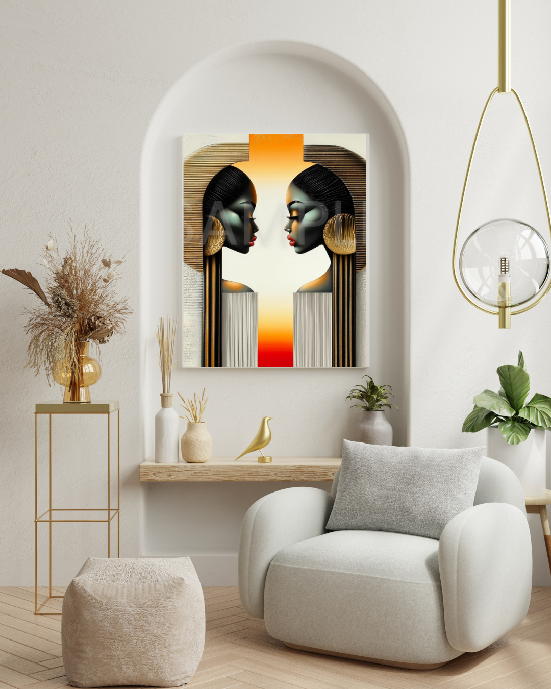 Reflections in Gold: The Duality of Black Beauty- Velvet's View - 741258