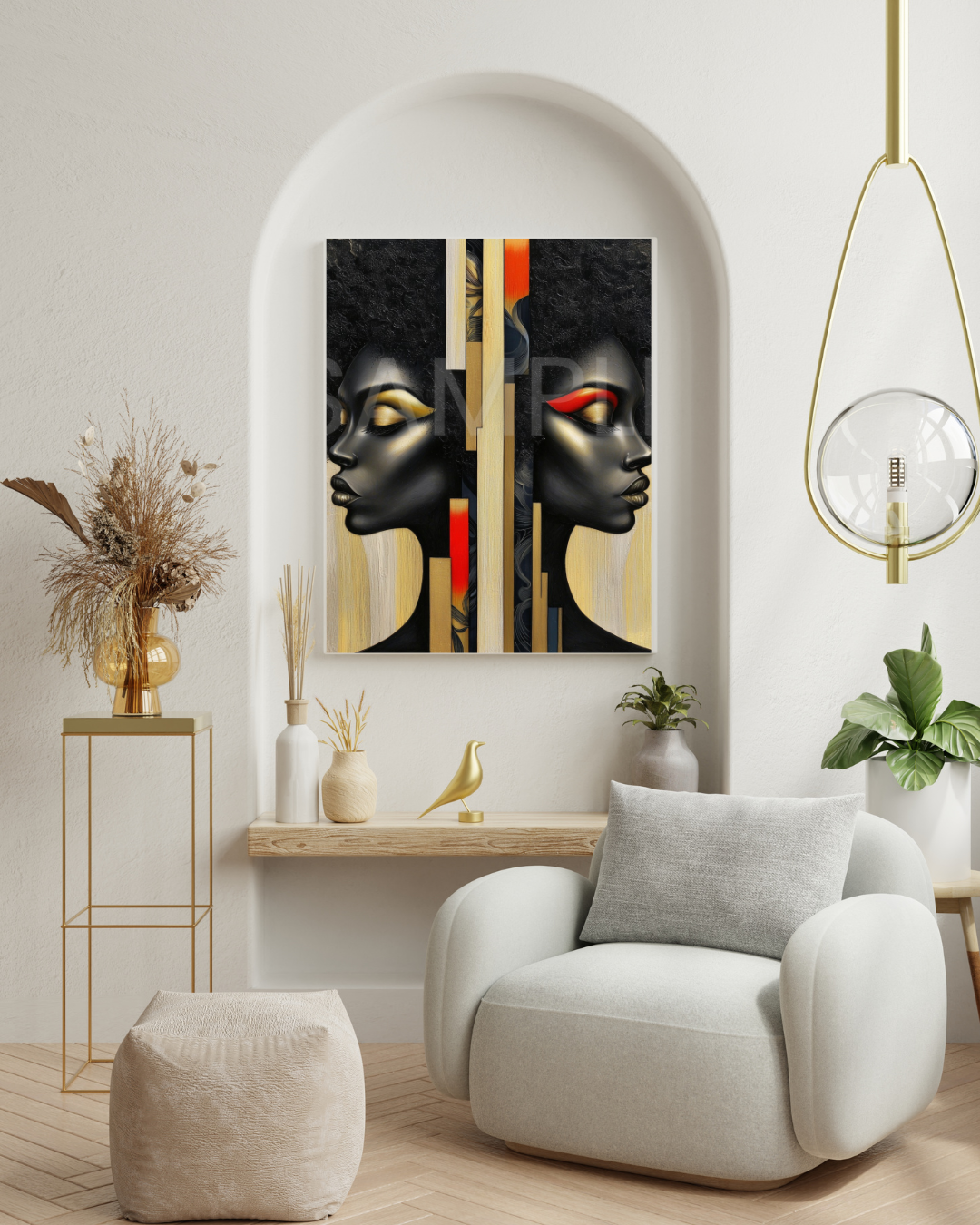 Reflections in Gold: The Duality of Black Beauty- Velvet's View -025187