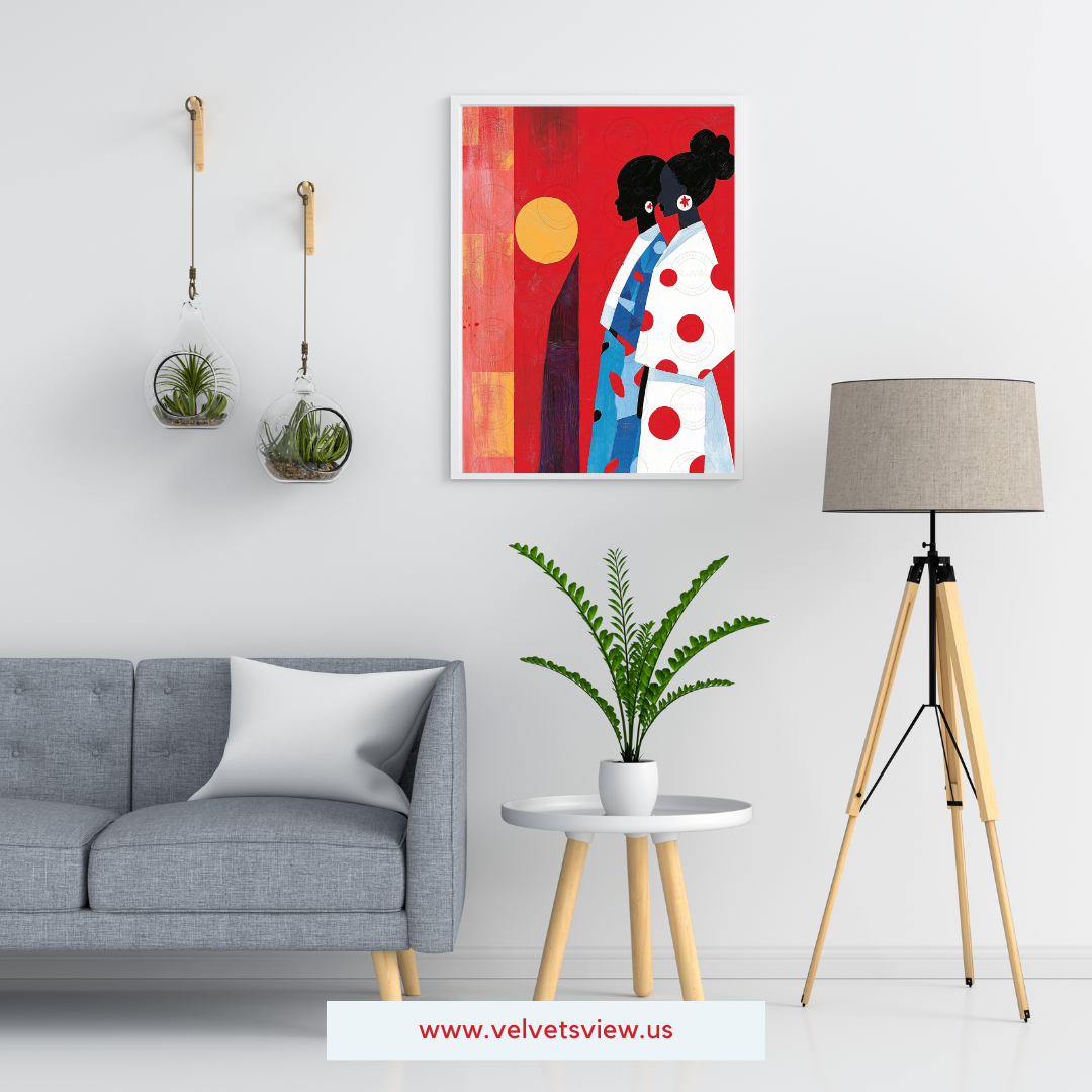 Black Girl Art - Velvets View Digital Art - Vibrant Silhouettes - Celebrating African Heritage 476