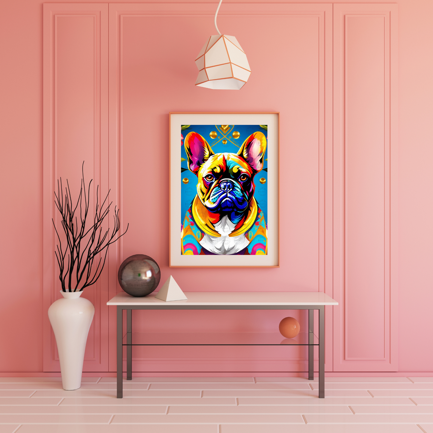 Digital Art - Vibrant Canine Elegance - #2013