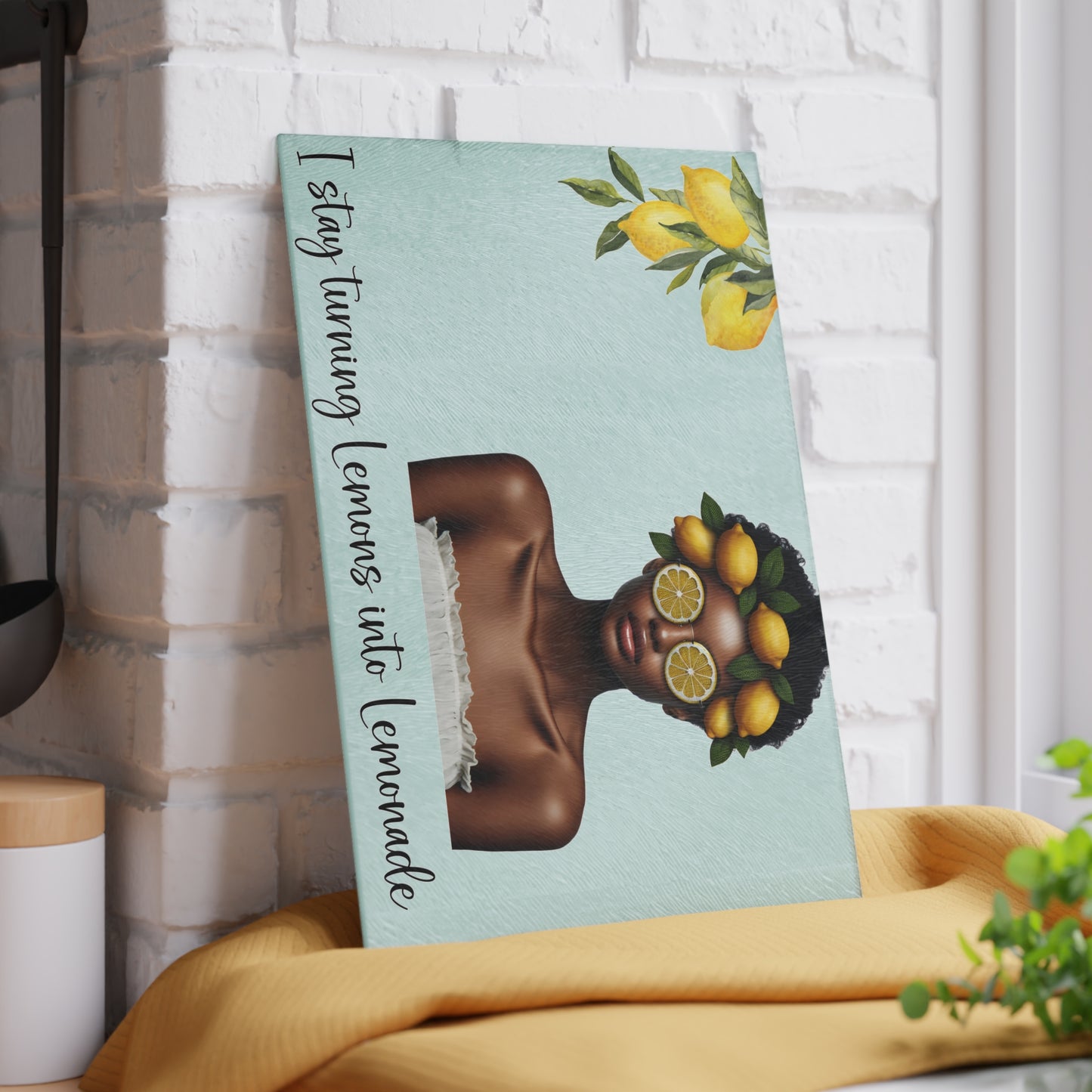 Glass Cutting Board - Velvet's View: The Lemon Delight Collection – 2015