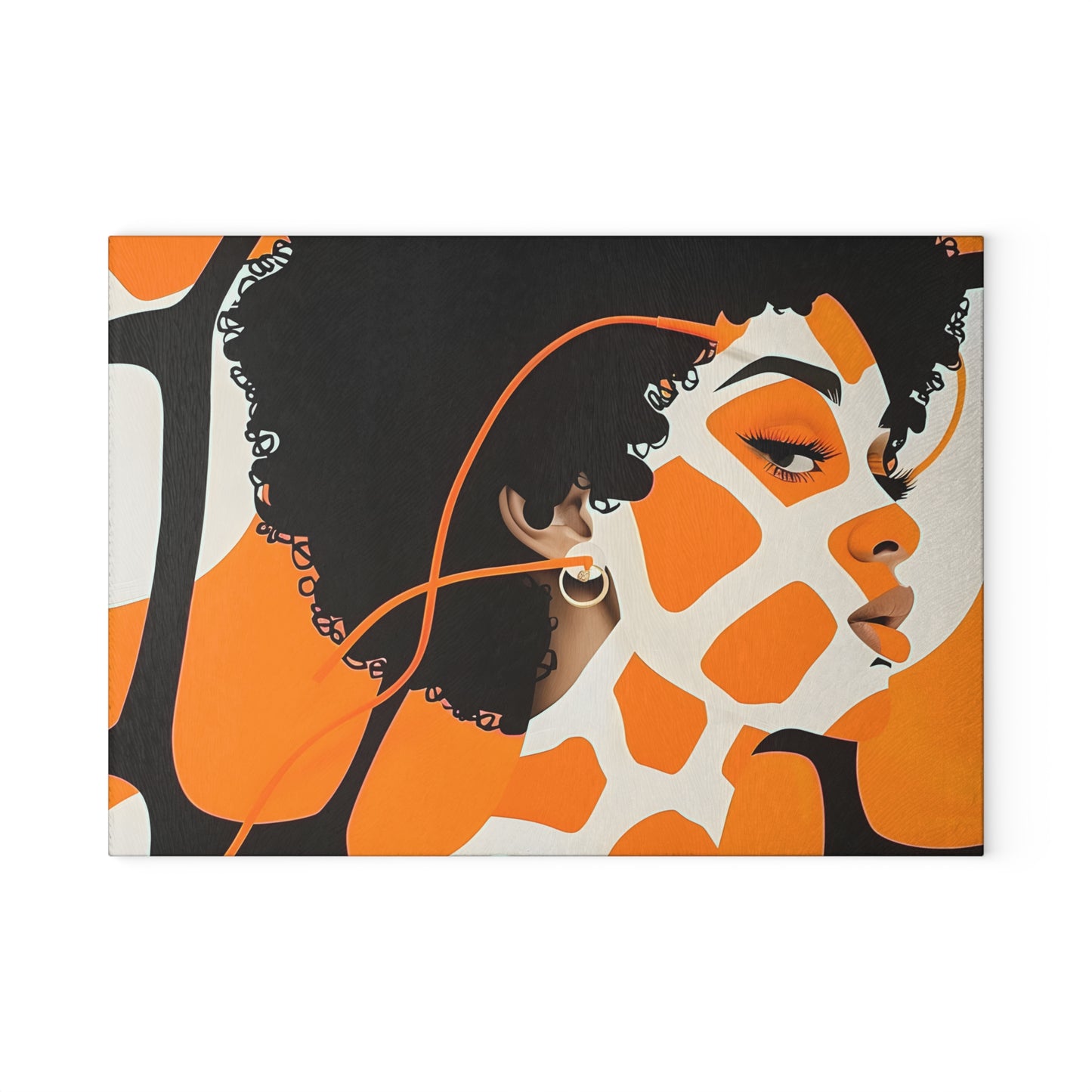 Giraffe Essence: A Fusion of Nature and Elegance Collection - Glass Cutting Board - #2012