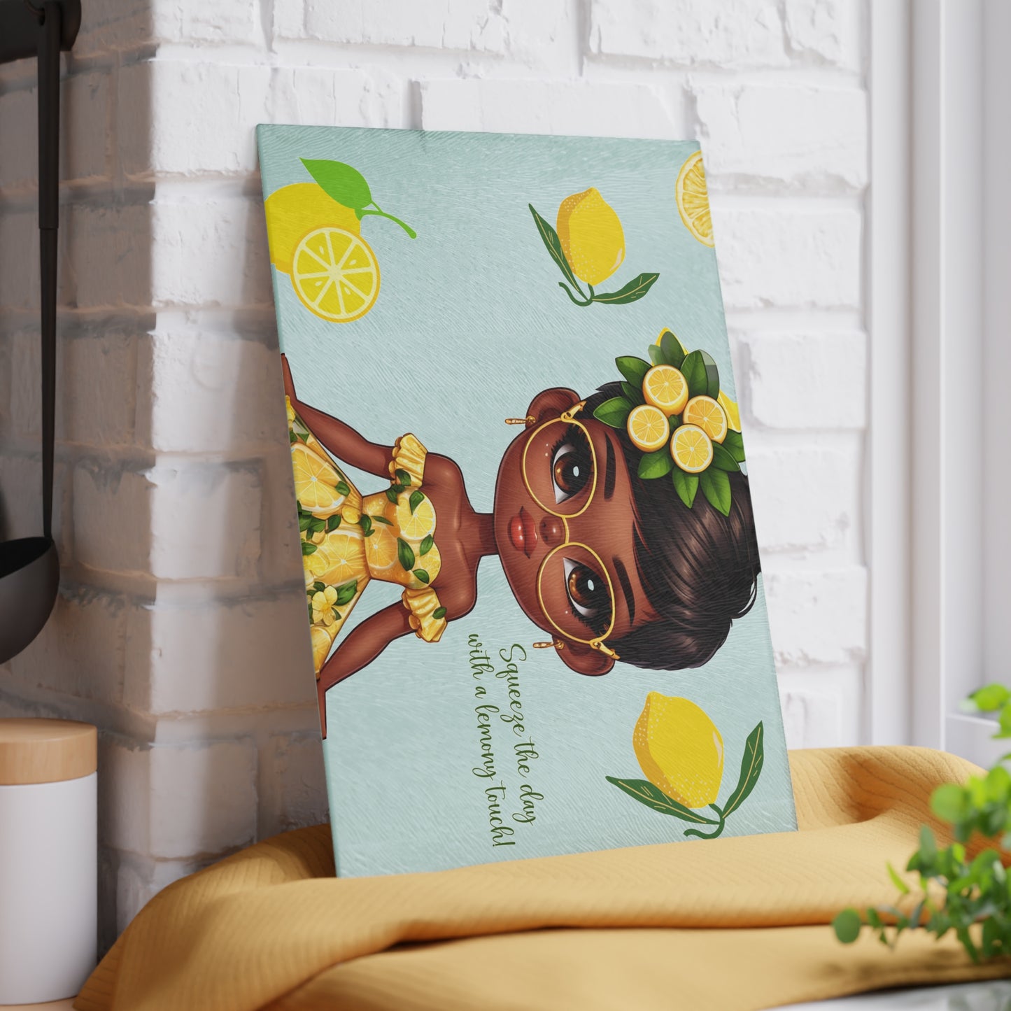 Glass Cutting Board - Velvet's View: The Lemon Delight Collection –2011